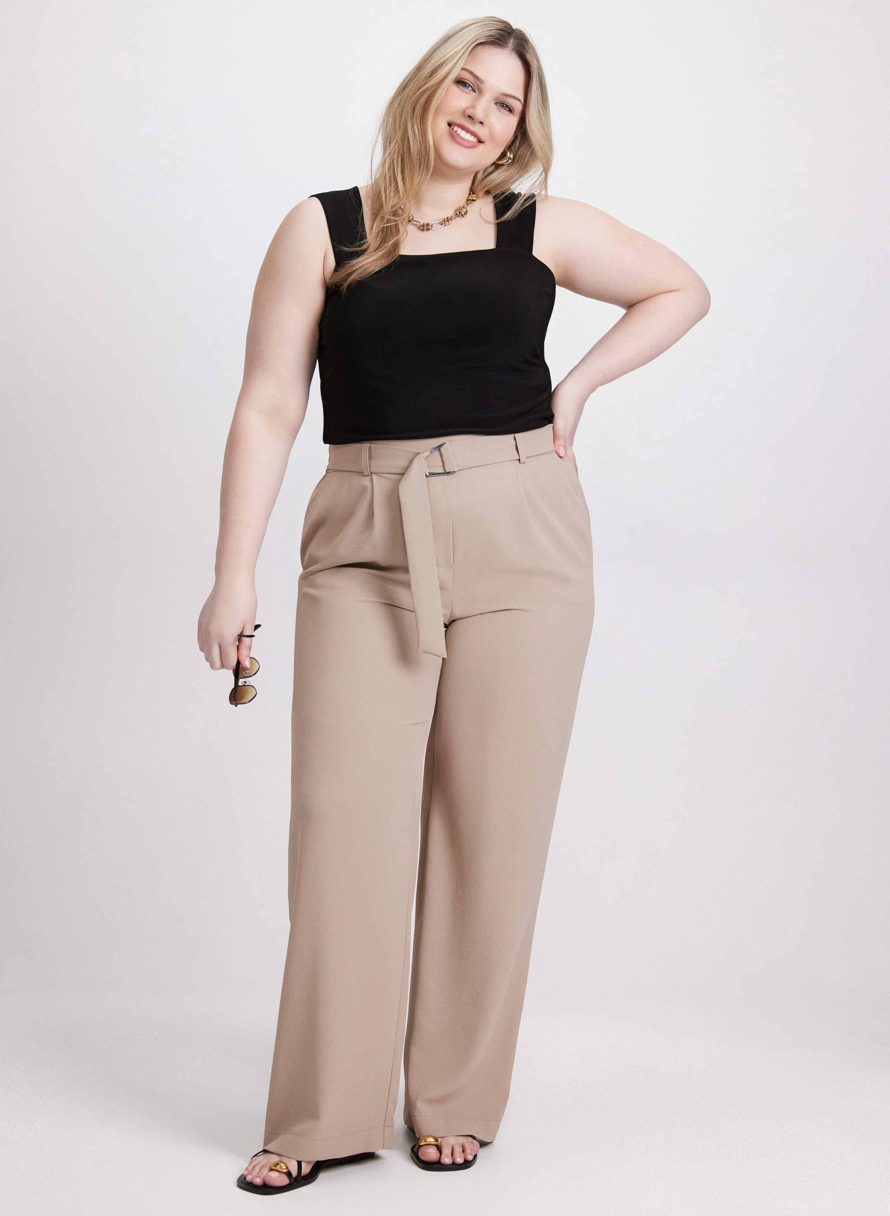 Joseph Ribkoff - Belted Wide-Leg Pants - Image 5