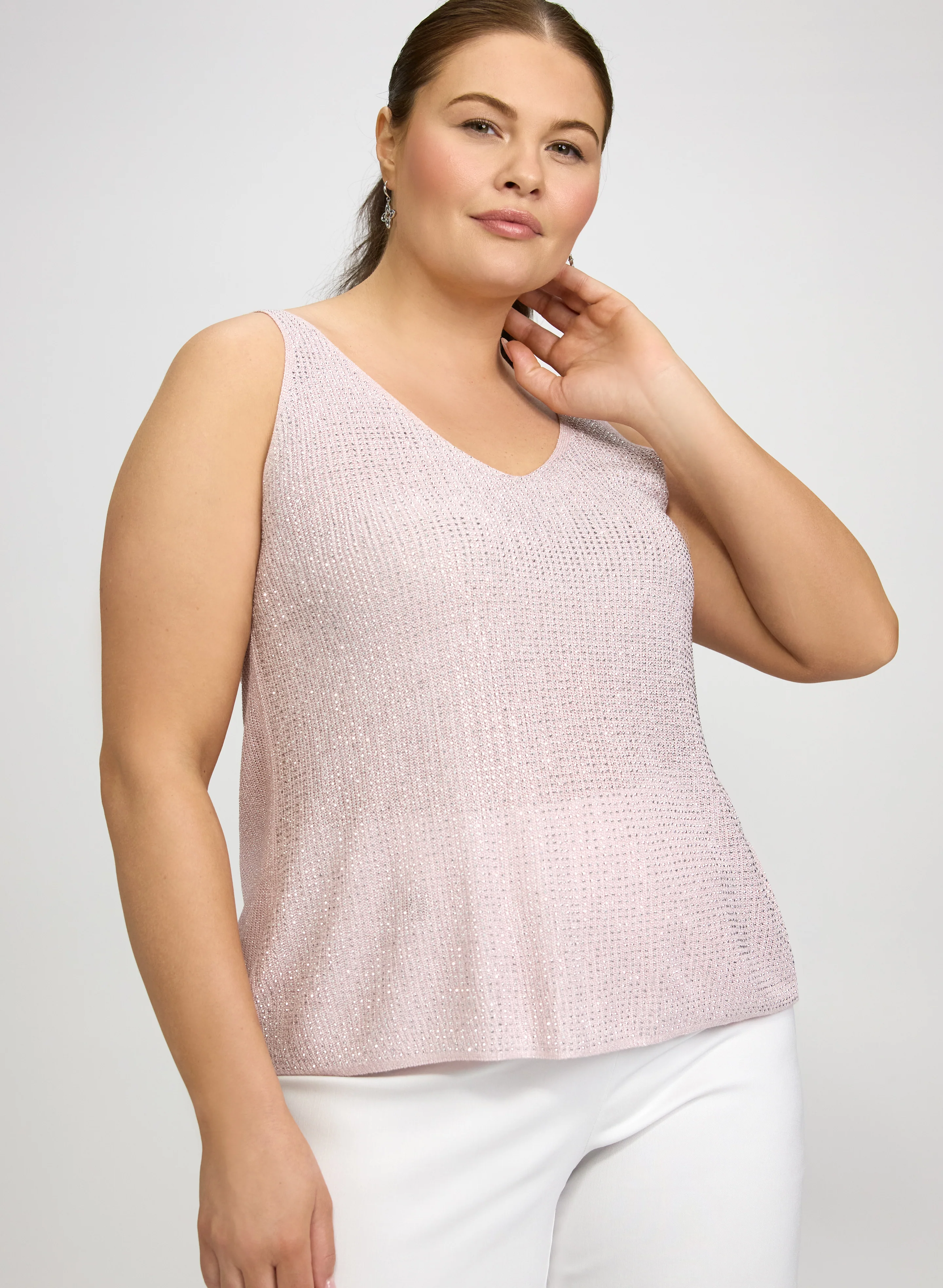 Joseph Ribkoff - Sleeveless V-Neck Knit