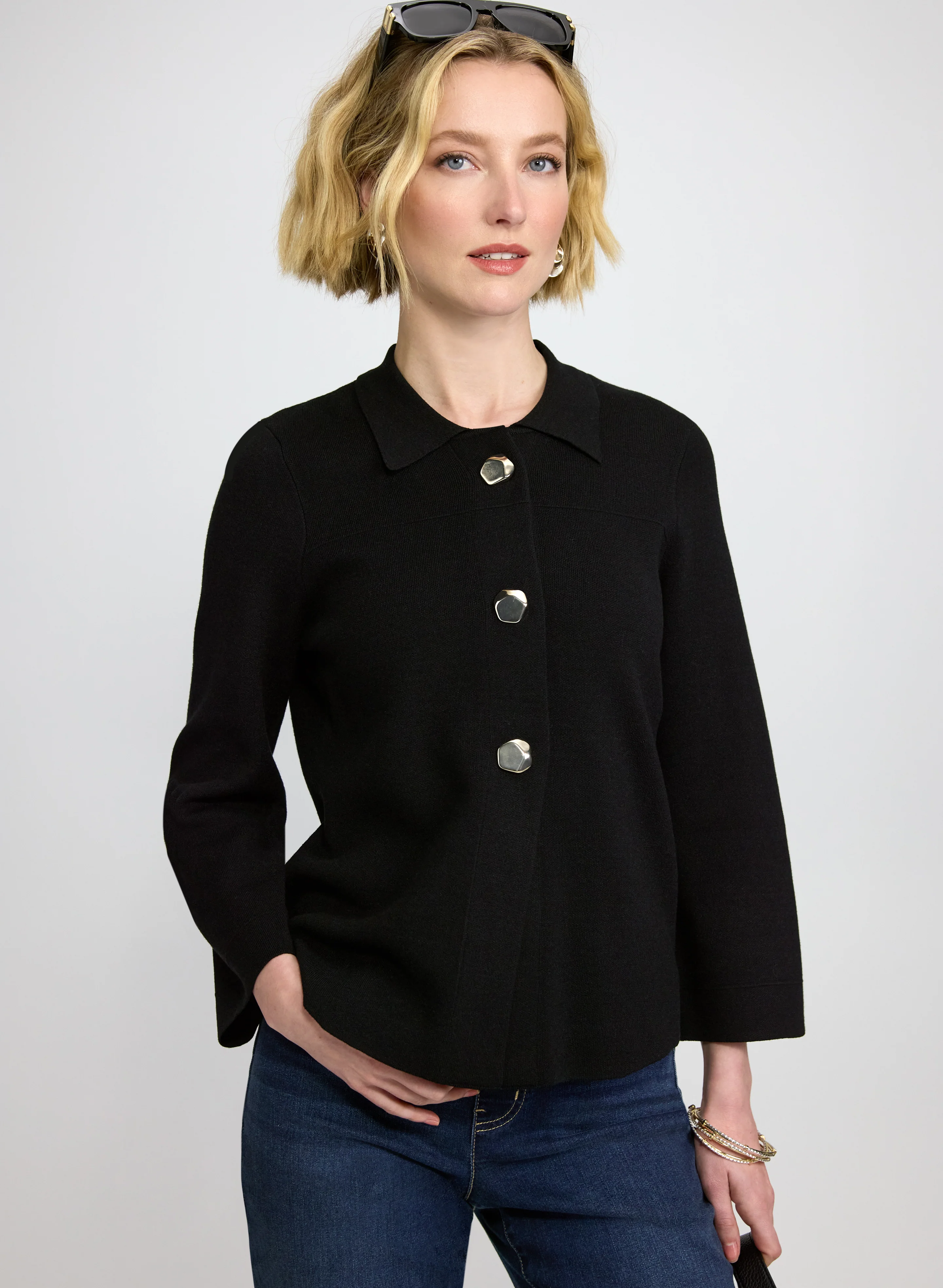 Knit Half-Button Sweater