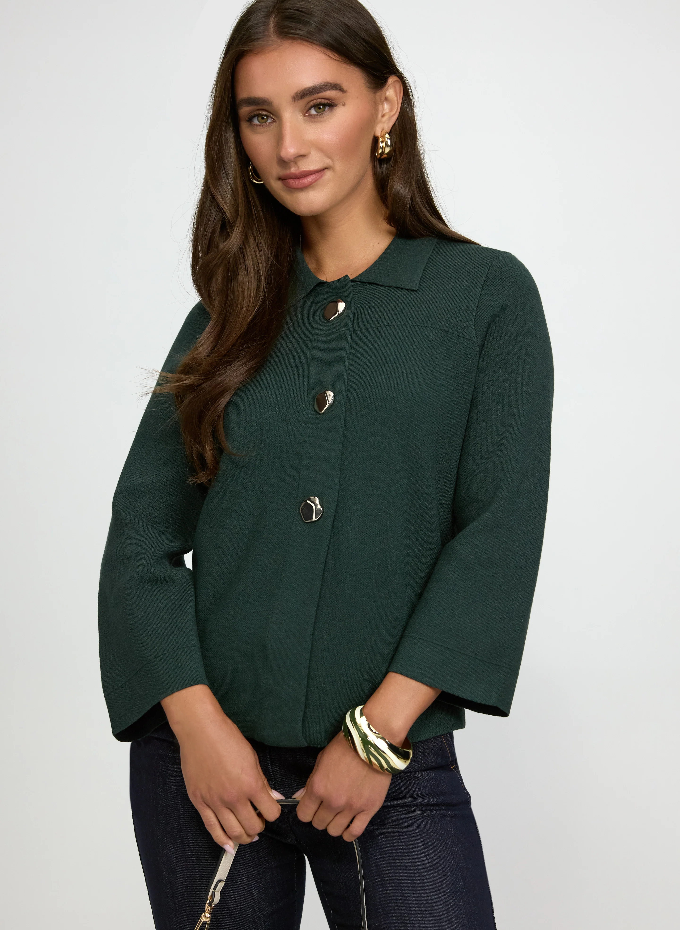 Knit Half-Button Sweater
