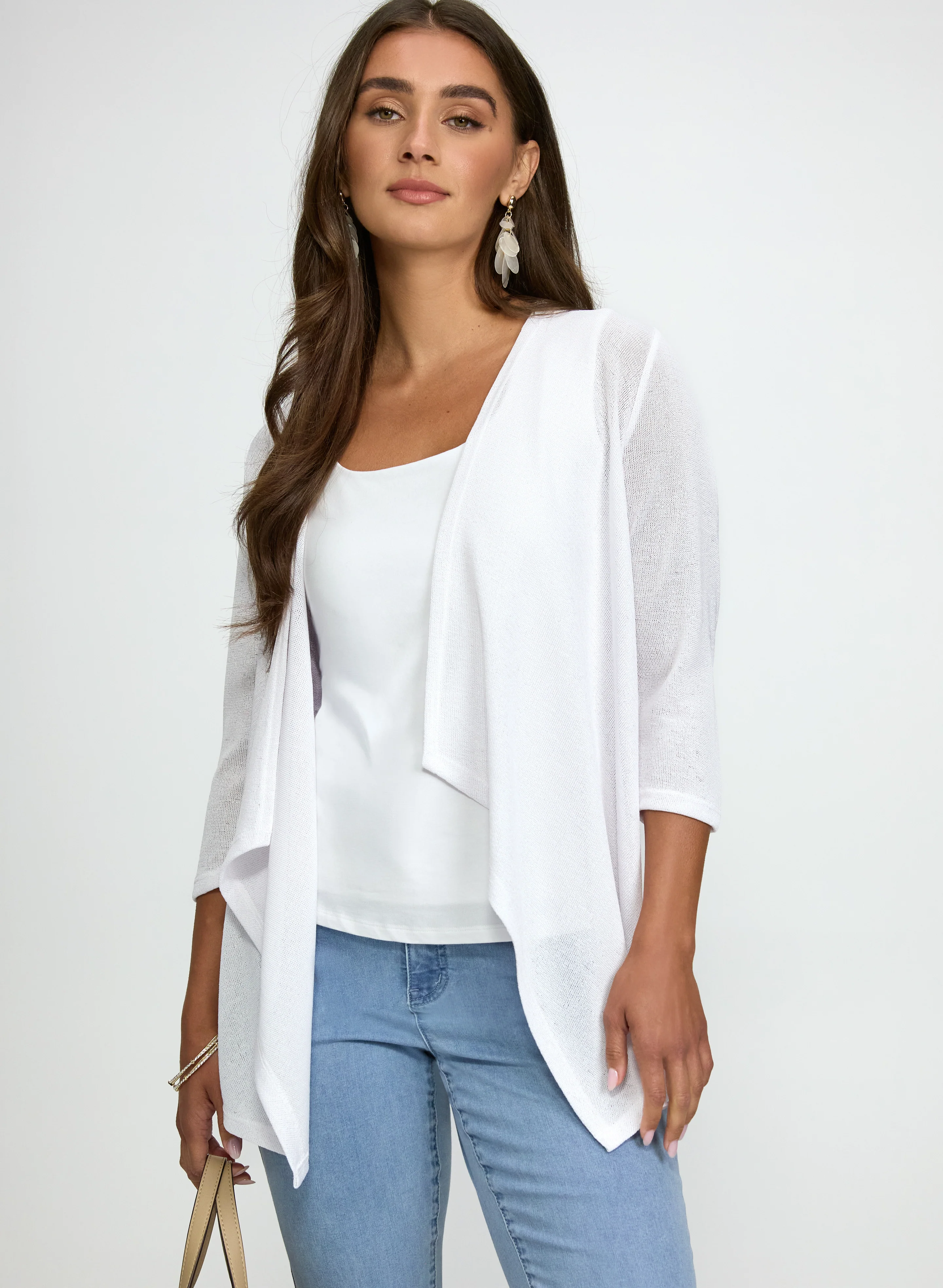 Knit Open-Front Cardigan - Image 2