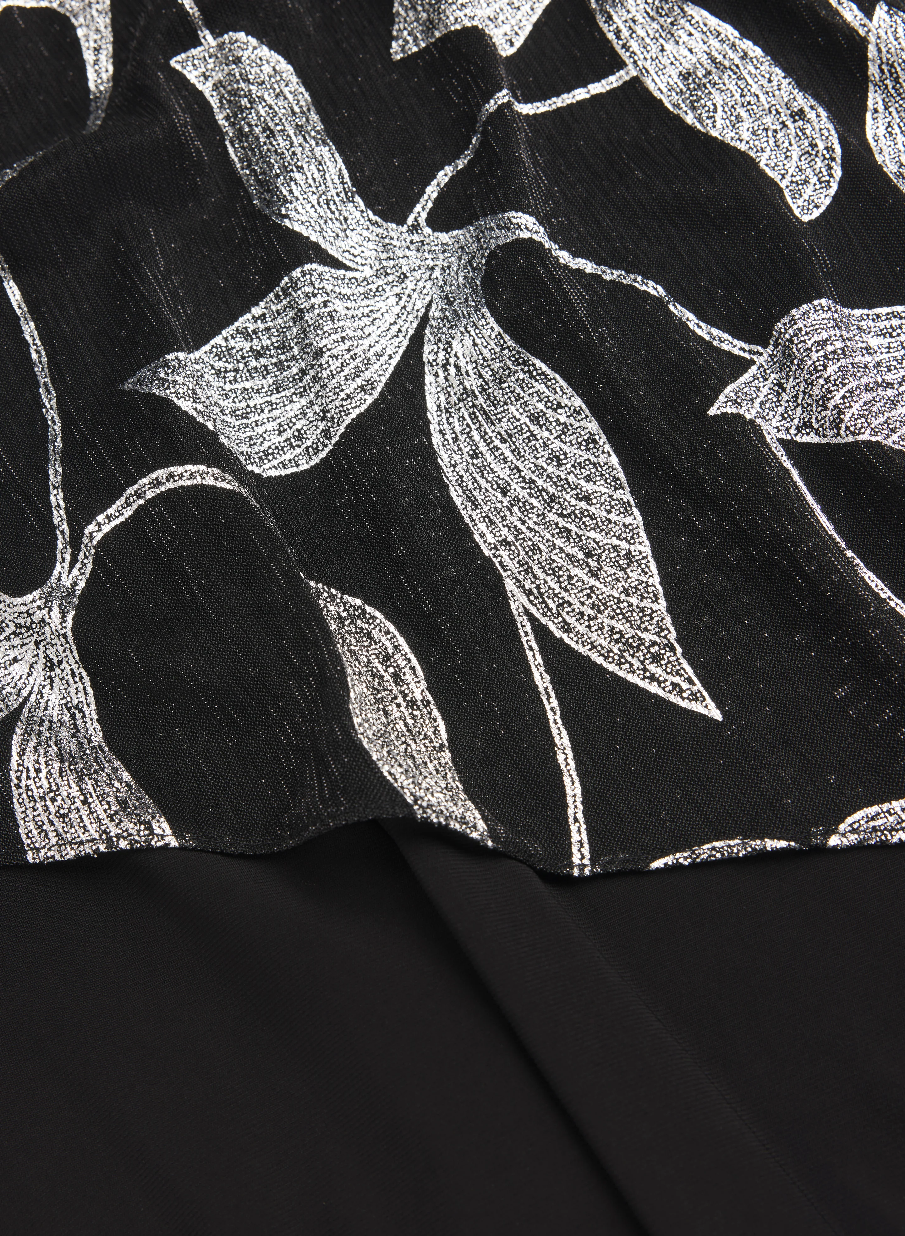 Leaf Print Capelet Jumpsuit - Image 7