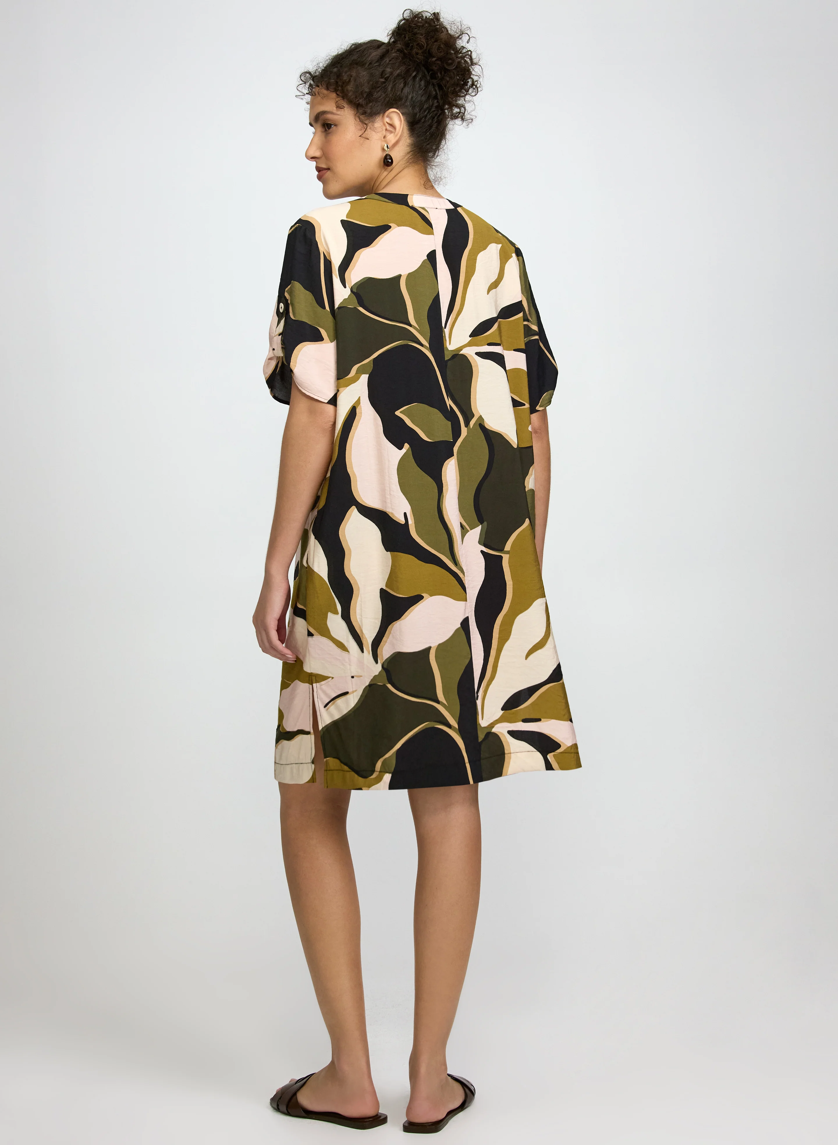 Leaf Print Dress - Image 5