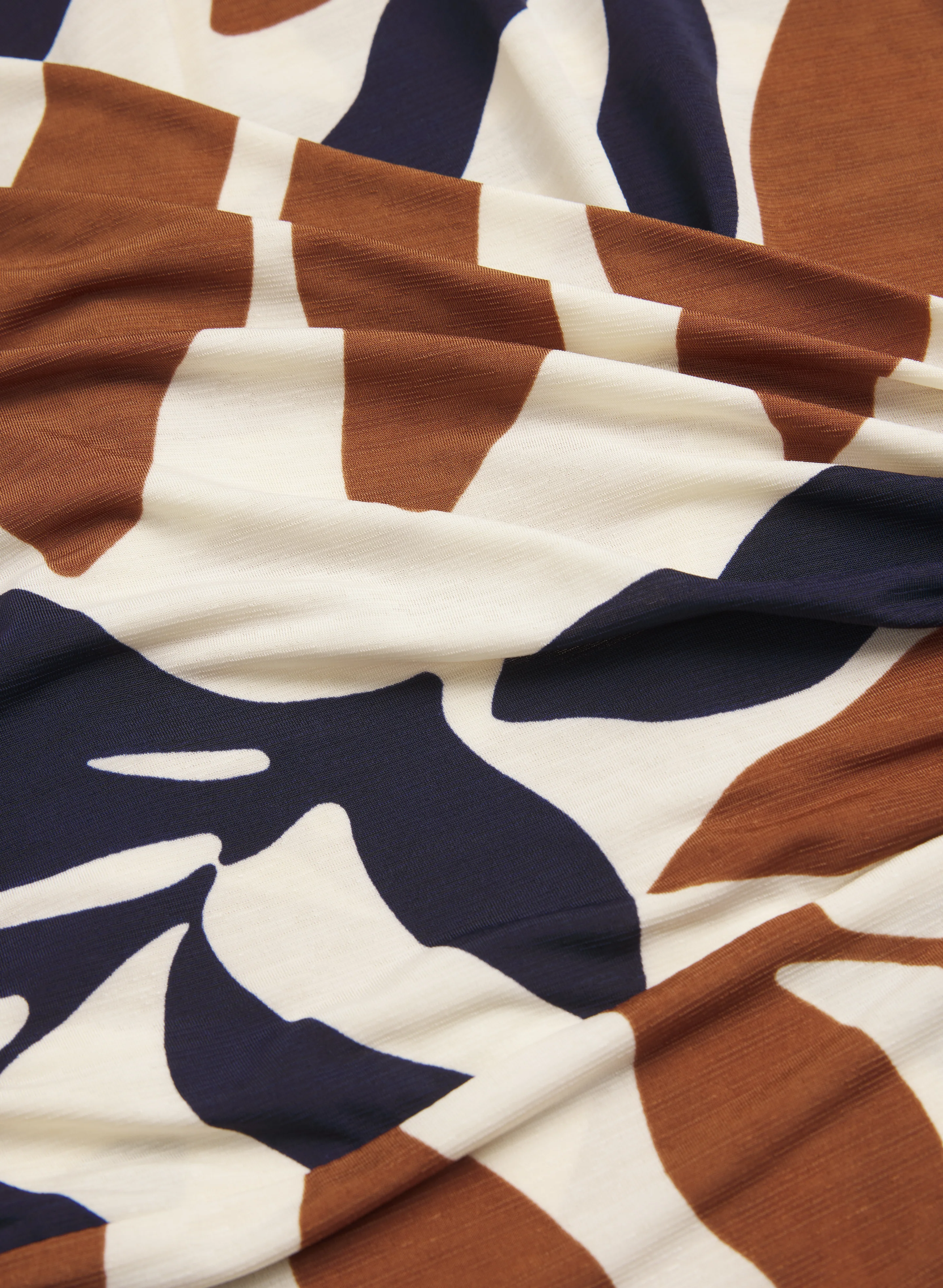 Leaf Print Wrap-Style Top - Image 7