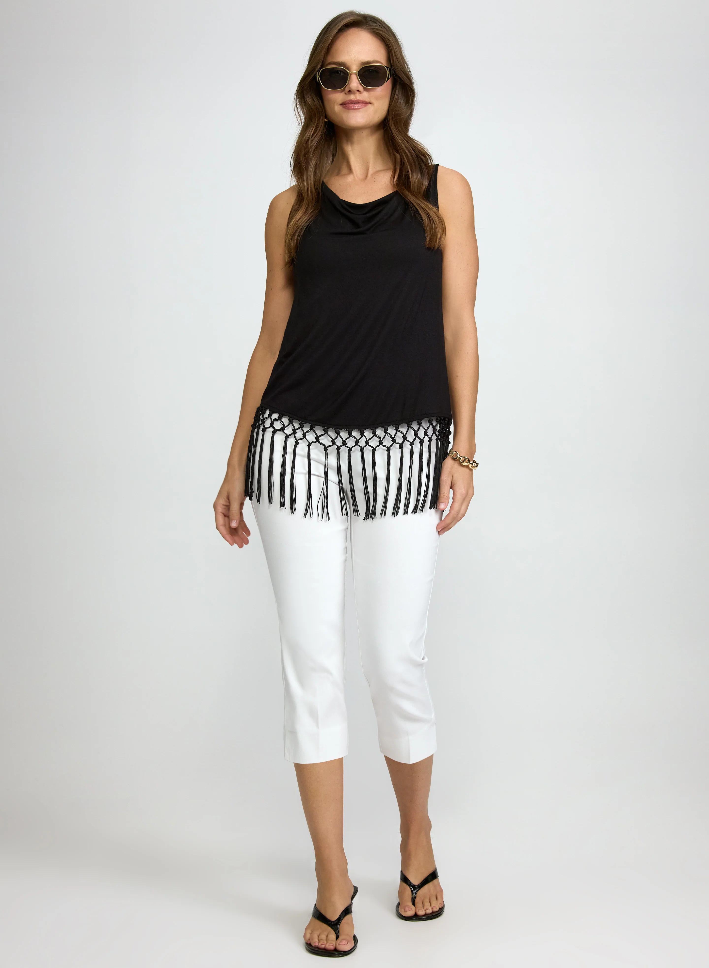 Macrame Hem Tank Top - Image 3