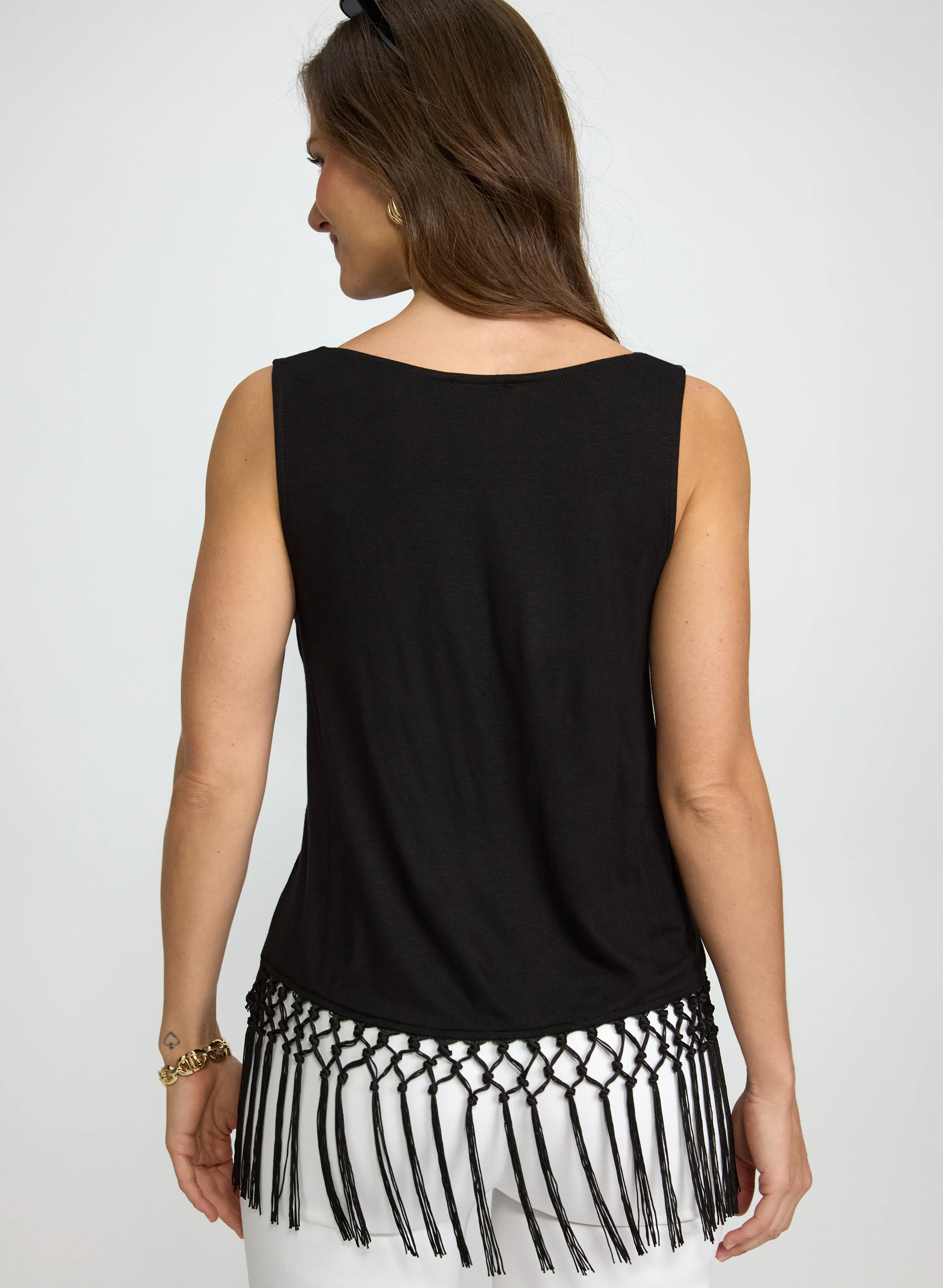 Macrame Hem Tank Top - Image 4