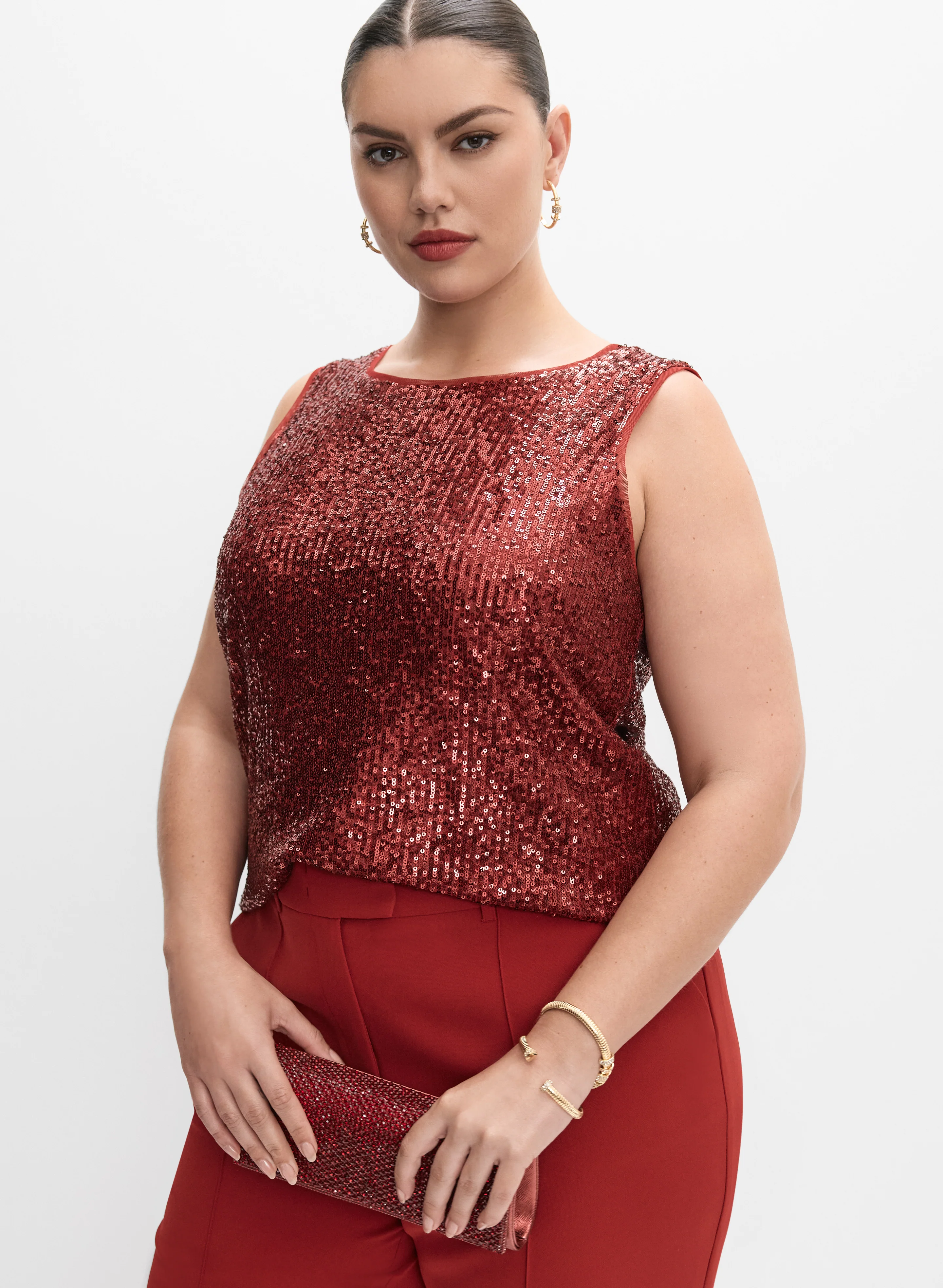 Melanie Lyne - Sequin Embellished Top