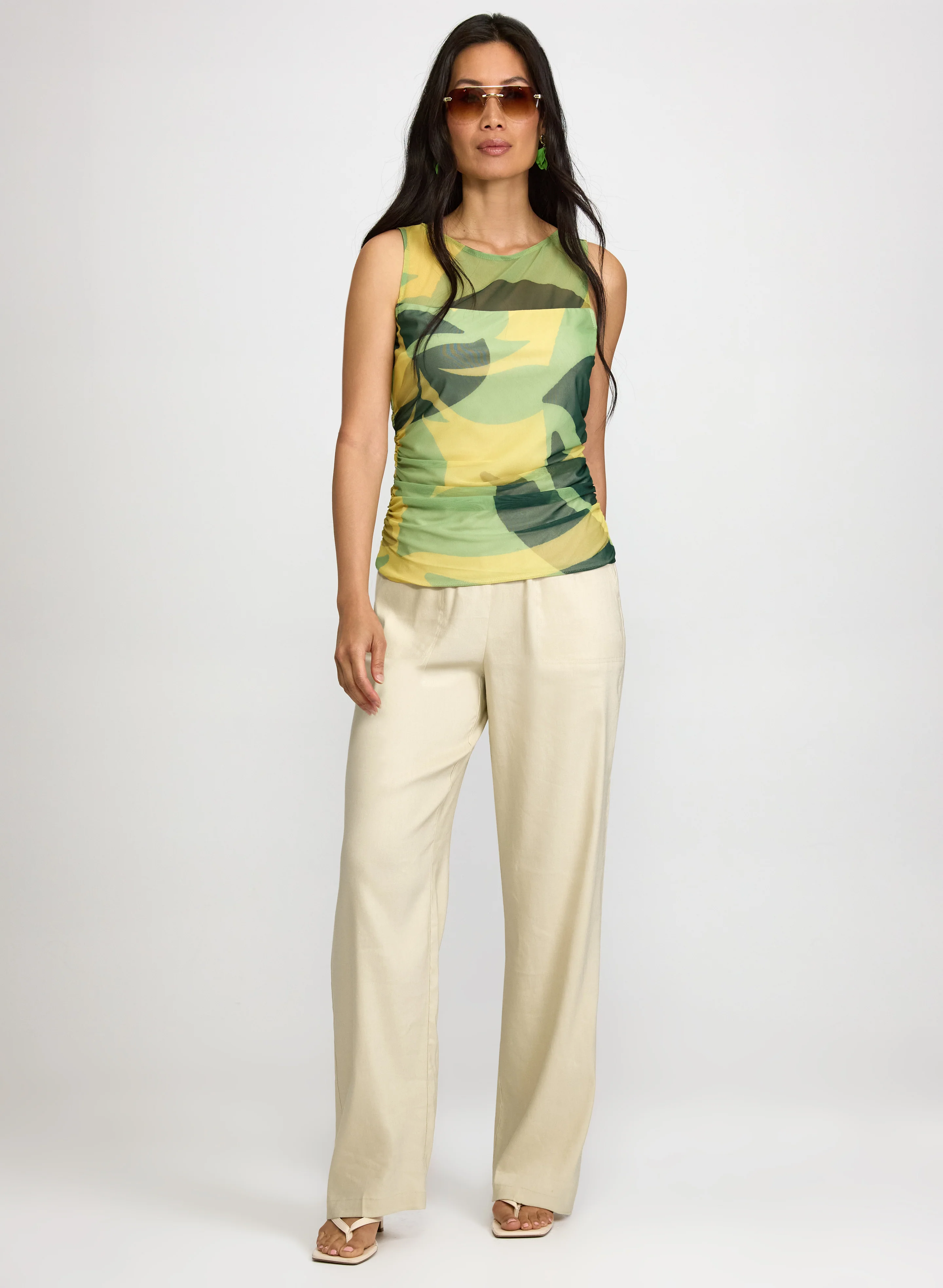 Mesh Abstract Tank Top - Image 3