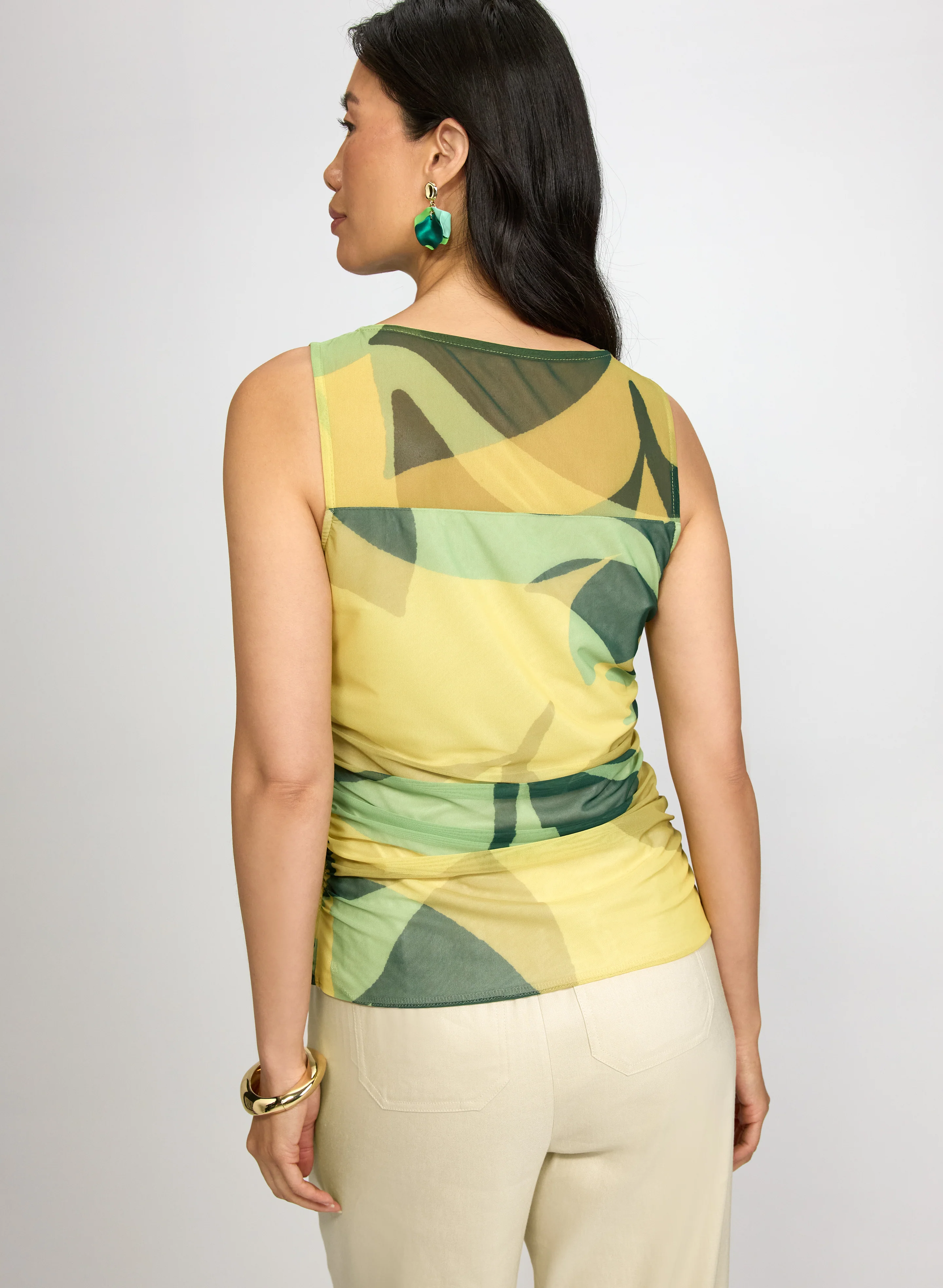 Mesh Abstract Tank Top - Image 5
