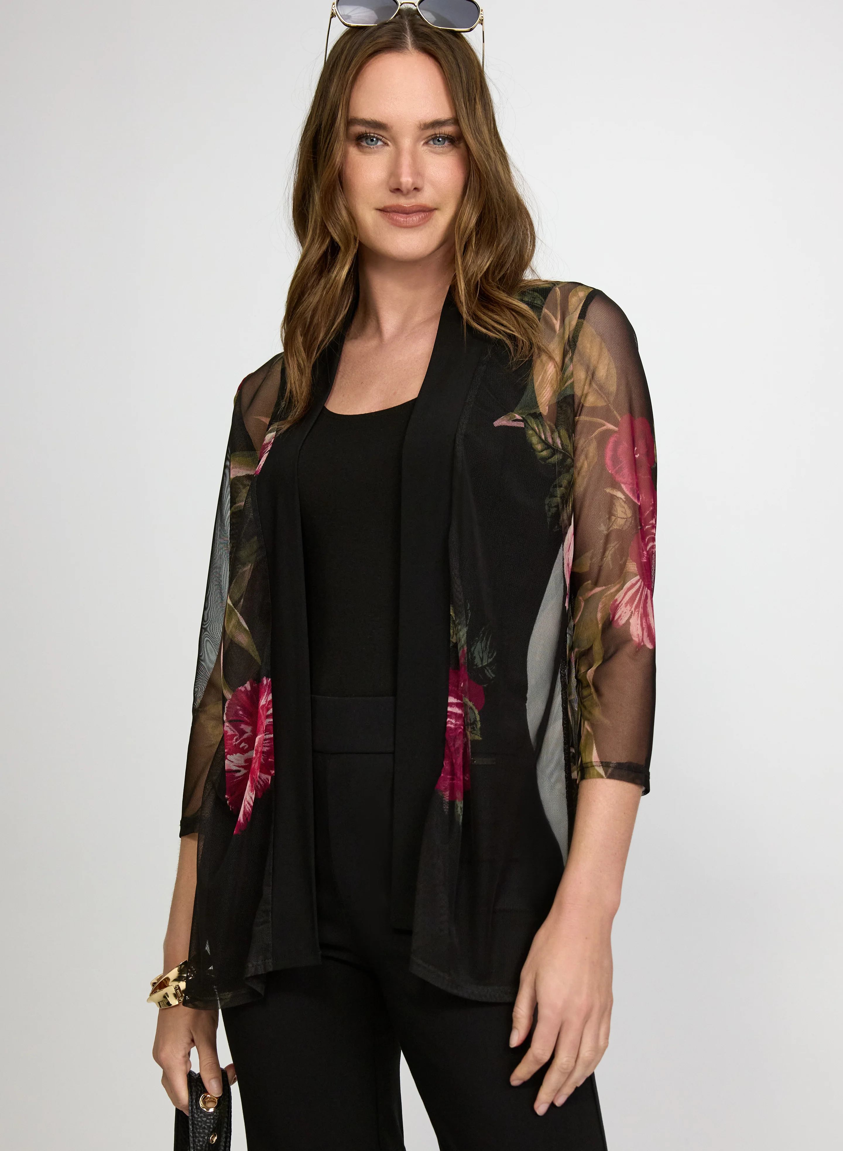 Mesh Floral Cardigan - Image 5