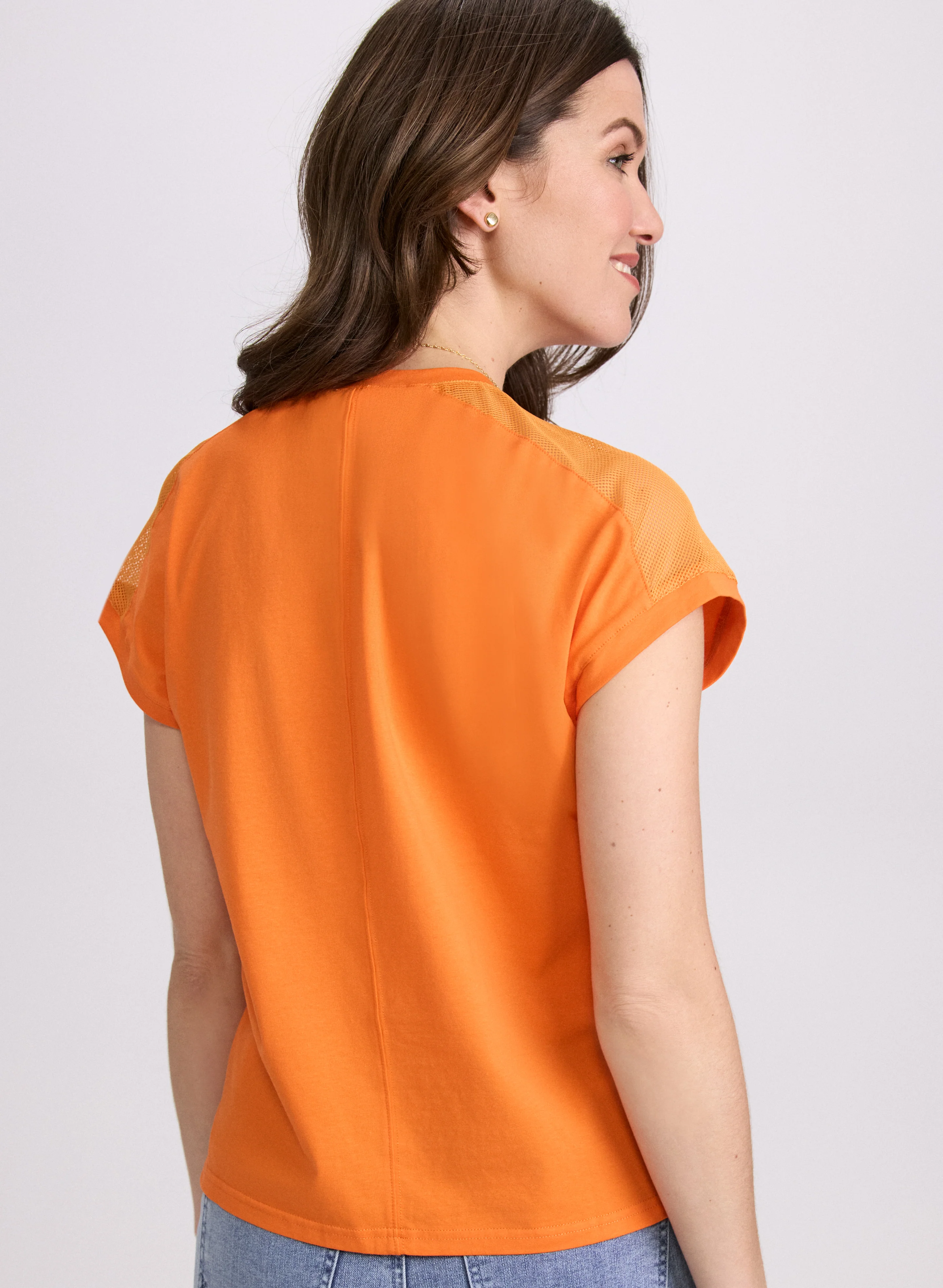 Mesh Insert T-Shirt - Image 4