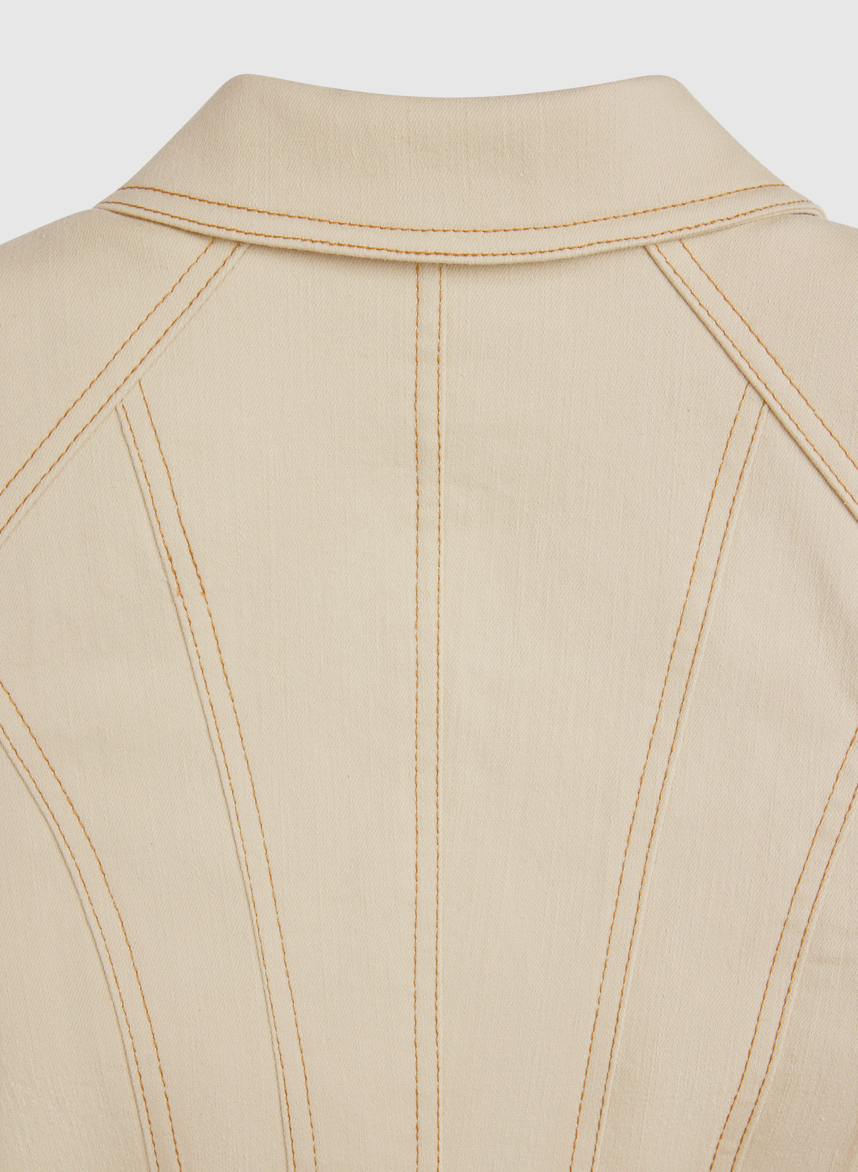 Notched Lapel Button Jacket - Image 7