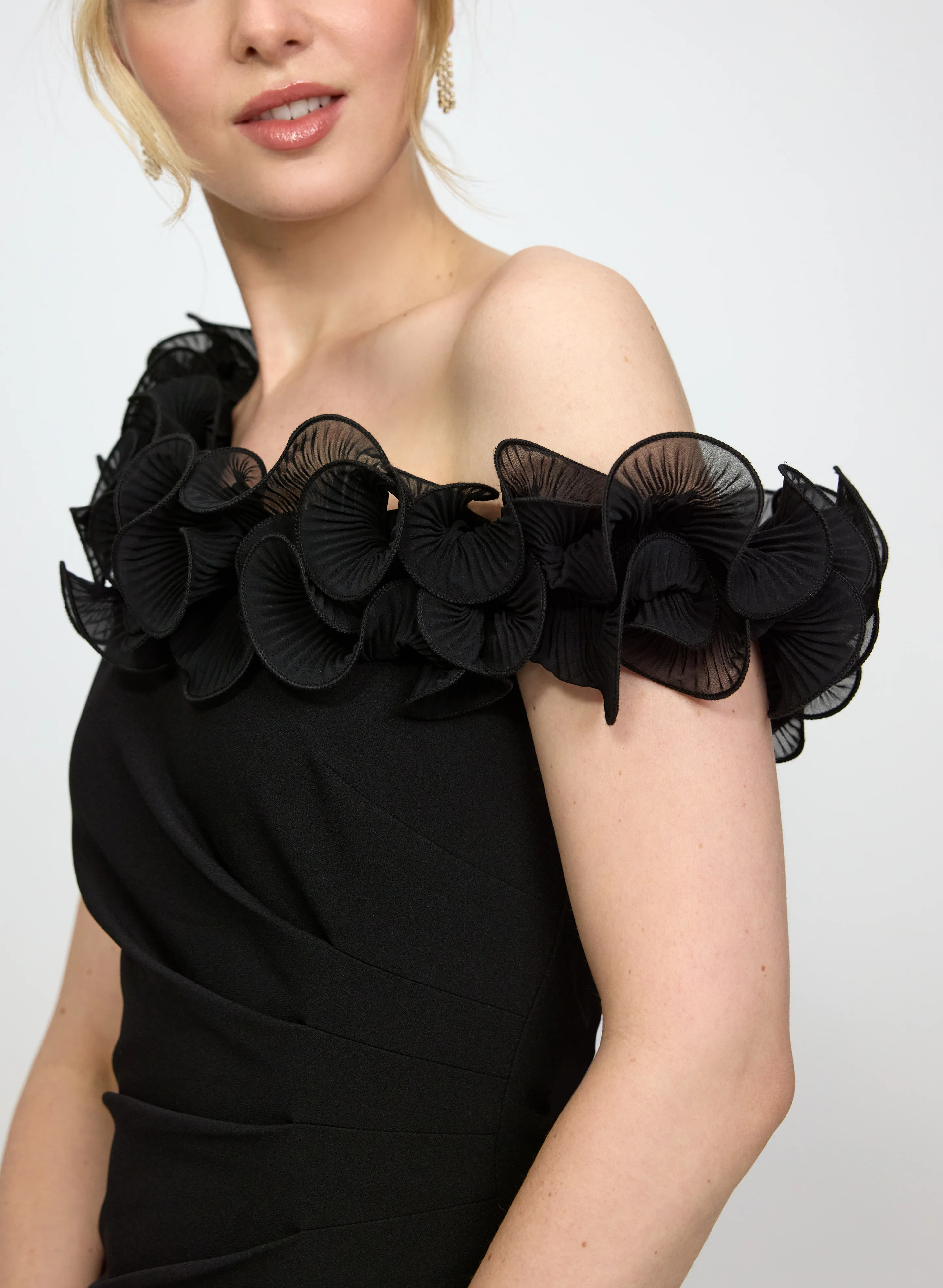 Off-Shoulder Slit Dress - Image 3