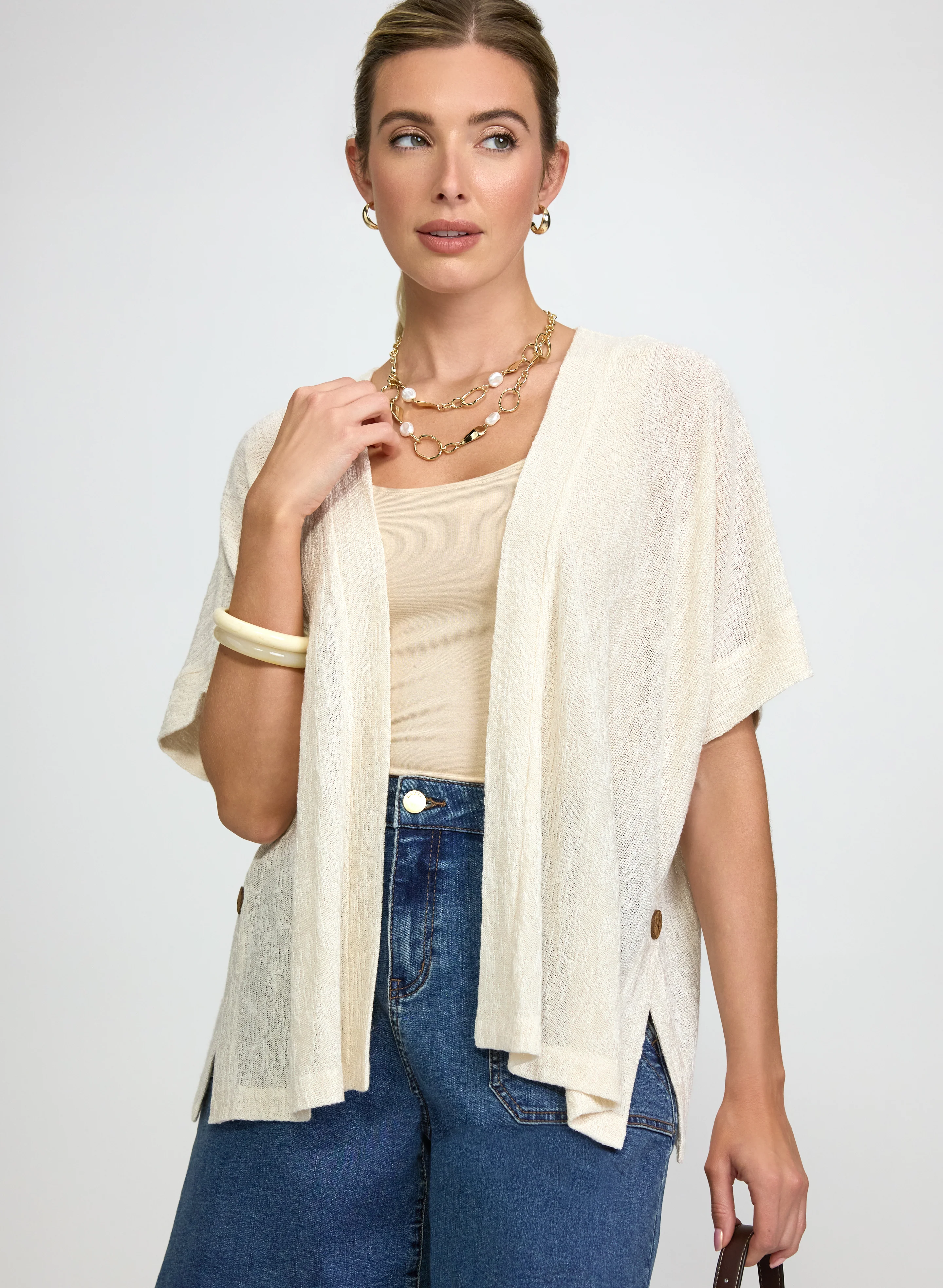 Open-Front Cardigan