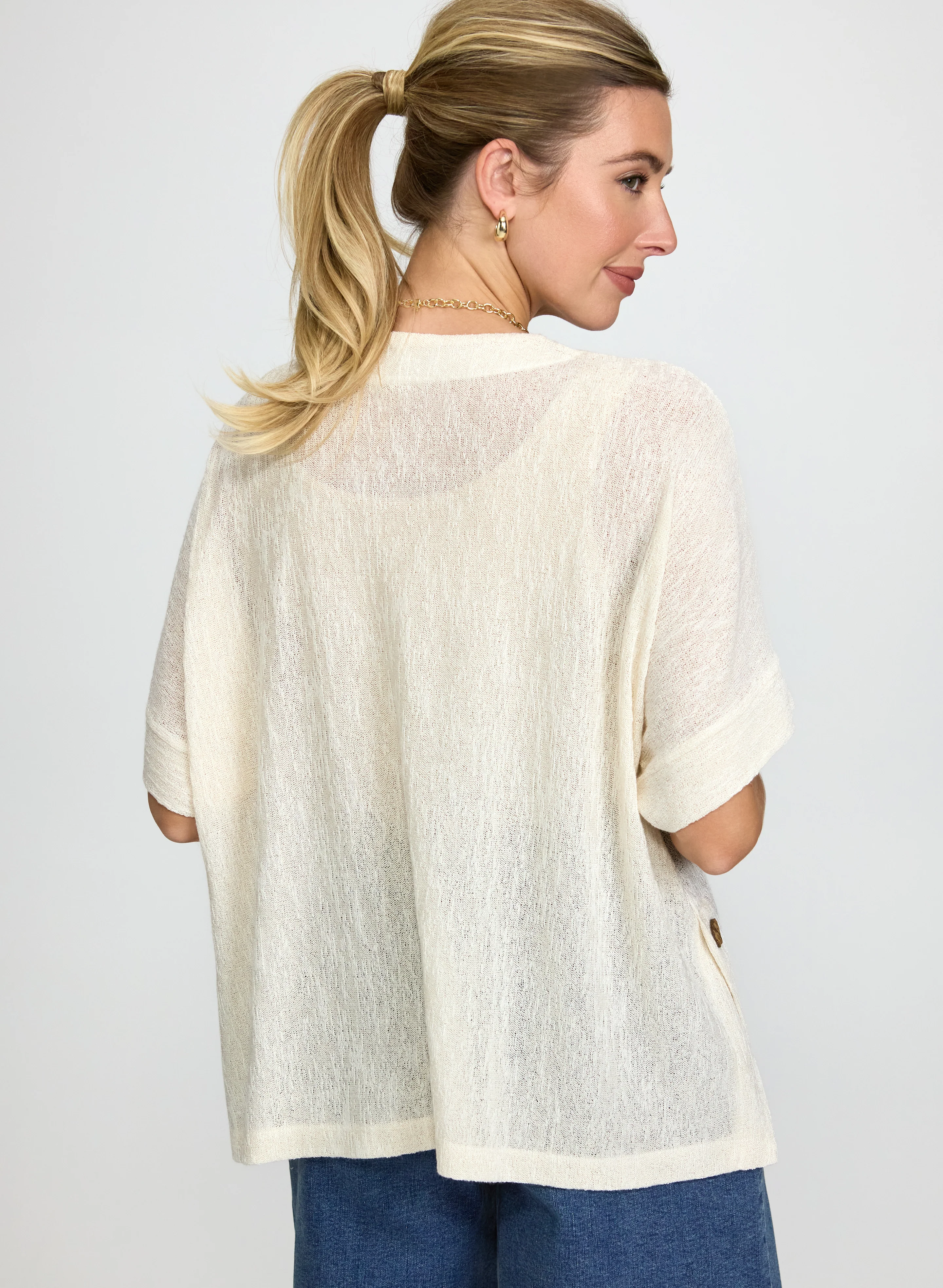 Open-Front Cardigan - Image 4