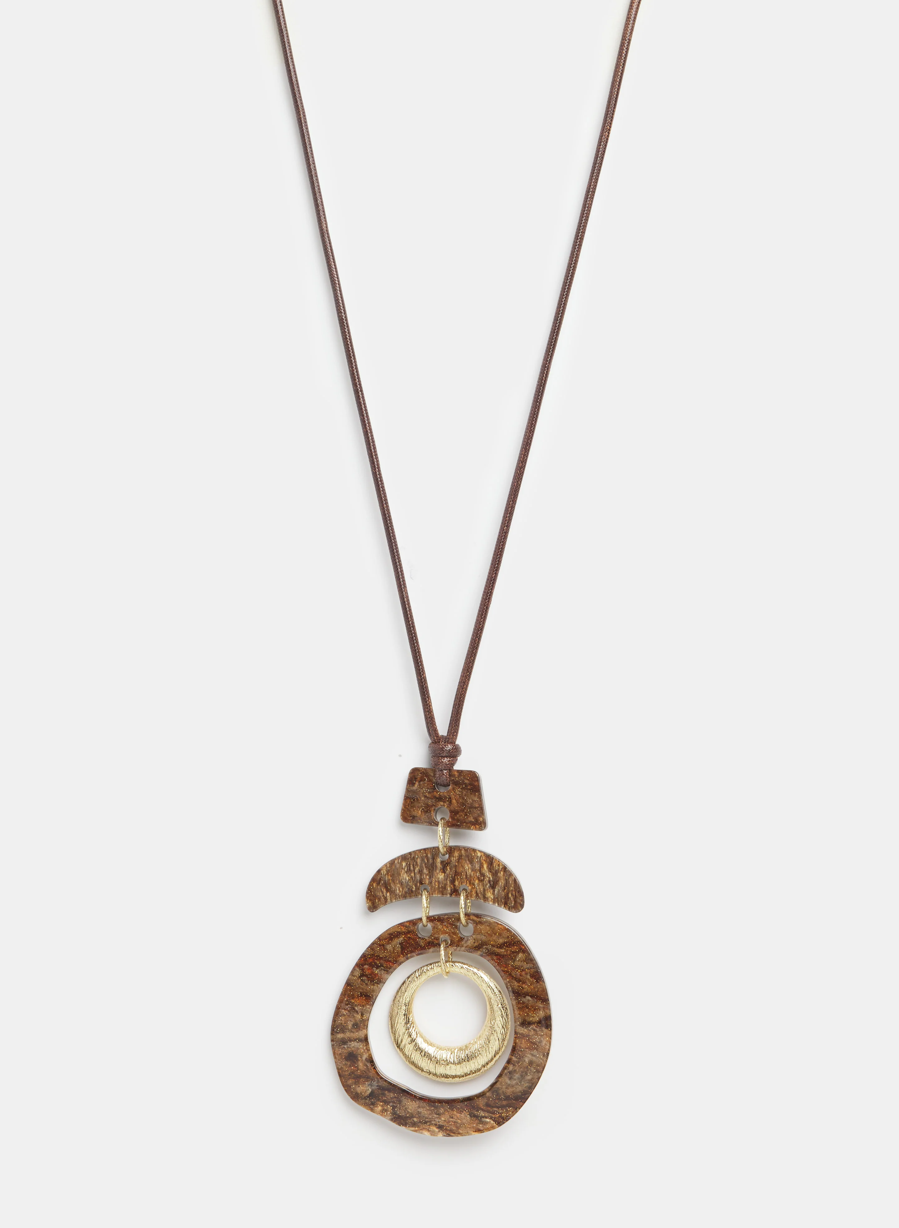 Open Ring Pendant Necklace