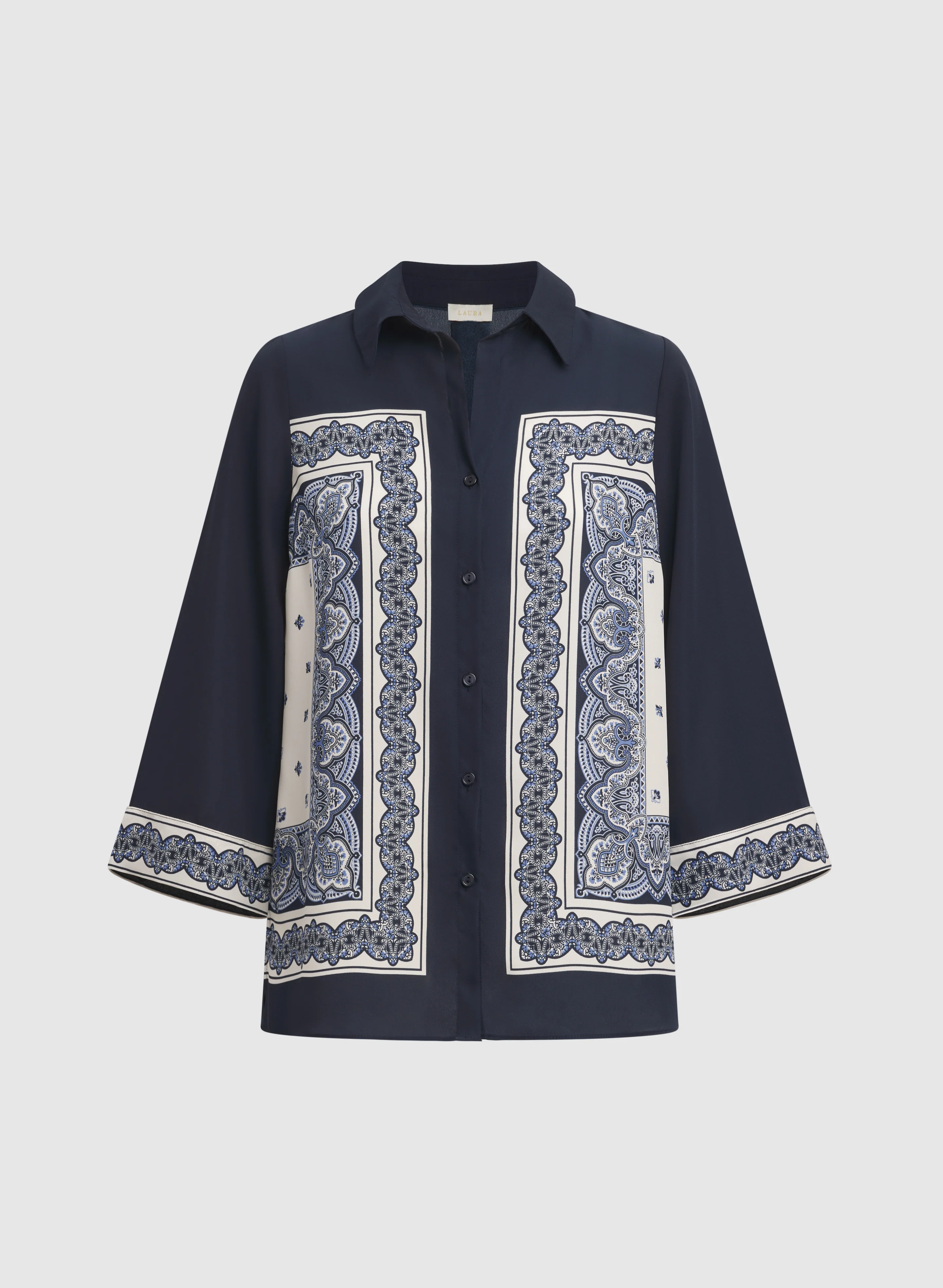Paisley Button-Down Blouse - Image 6