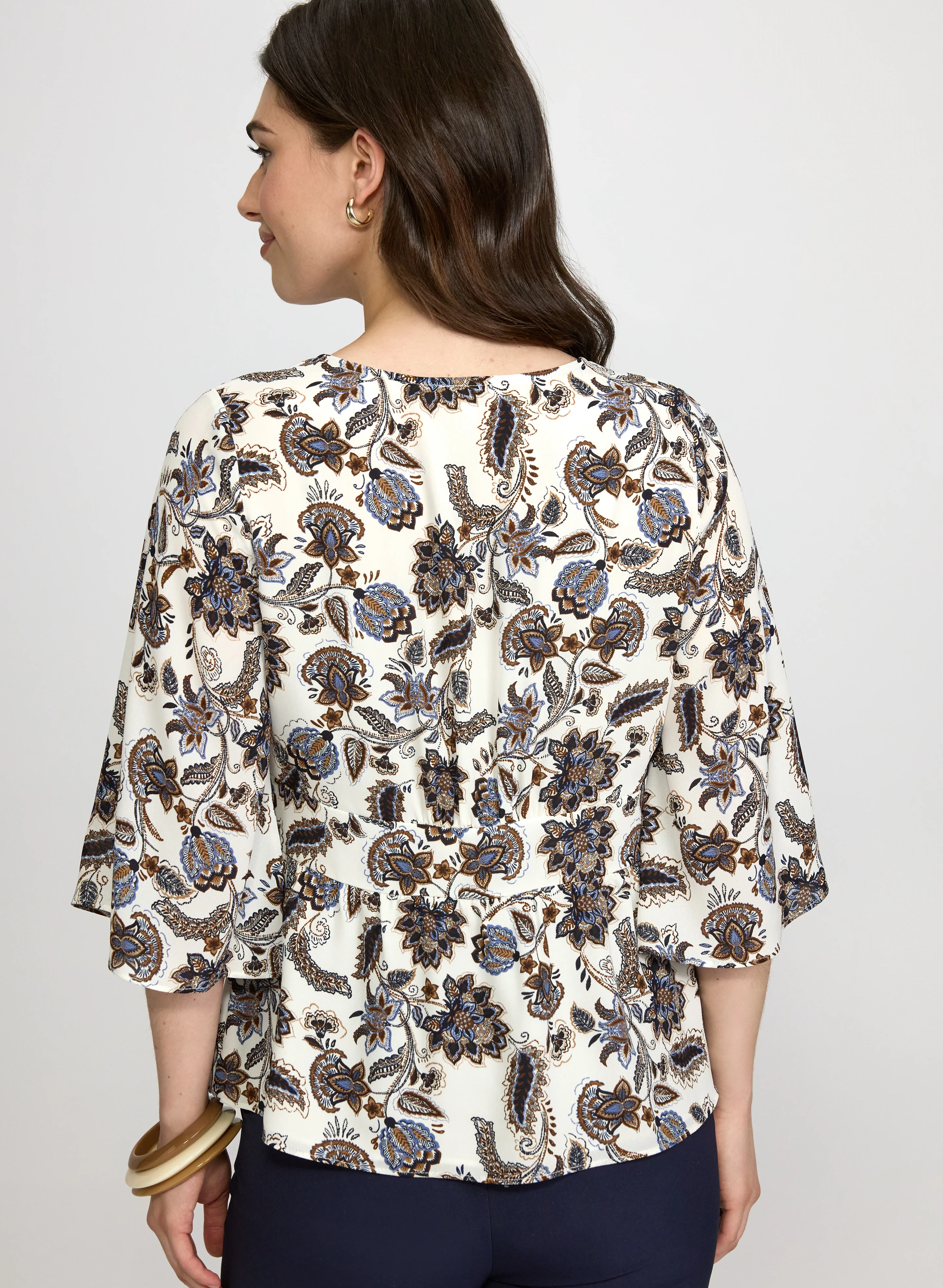 Paisley Button-Down Blouse - Image 3