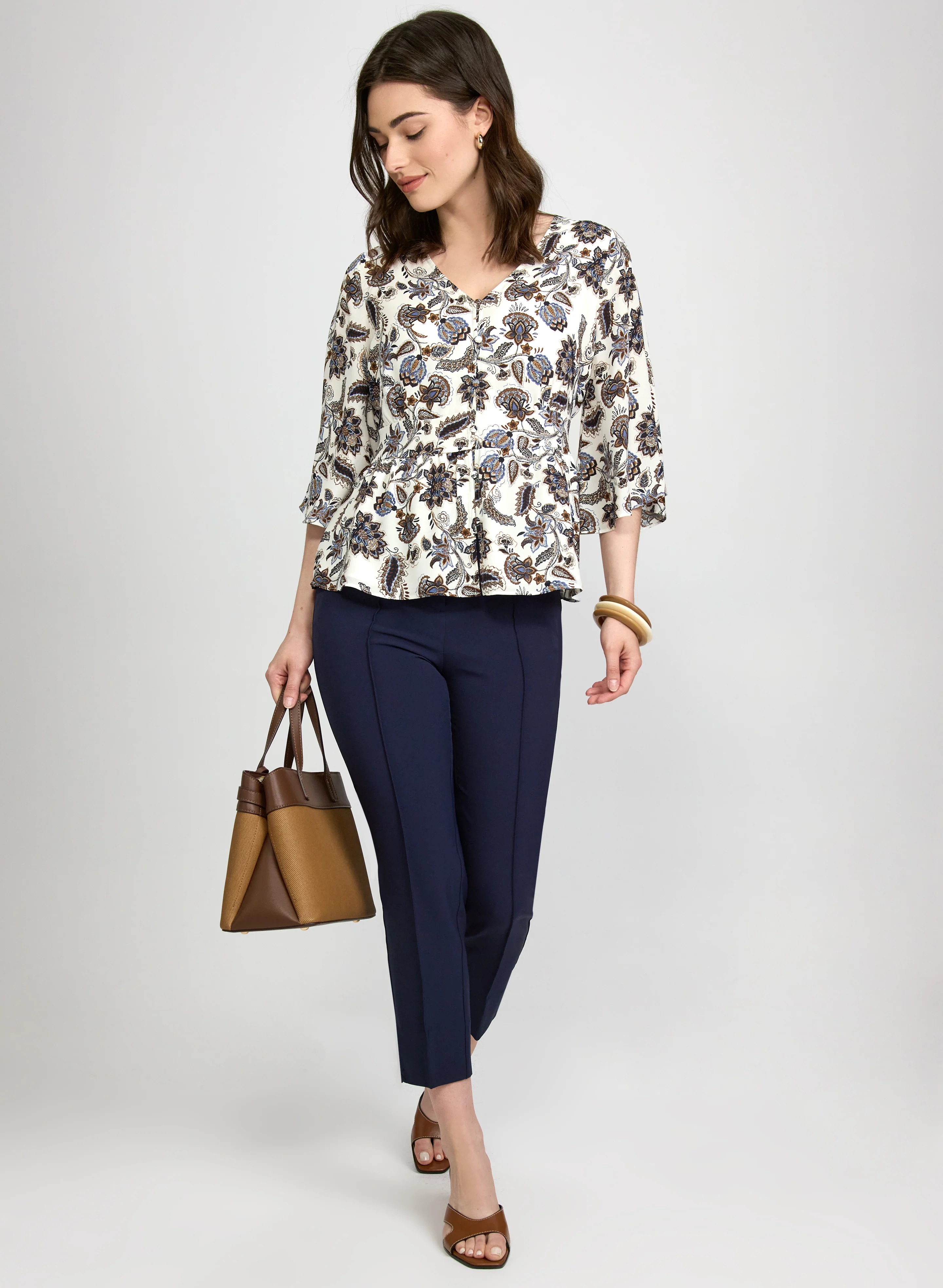Paisley Button-Down Blouse - Image 4