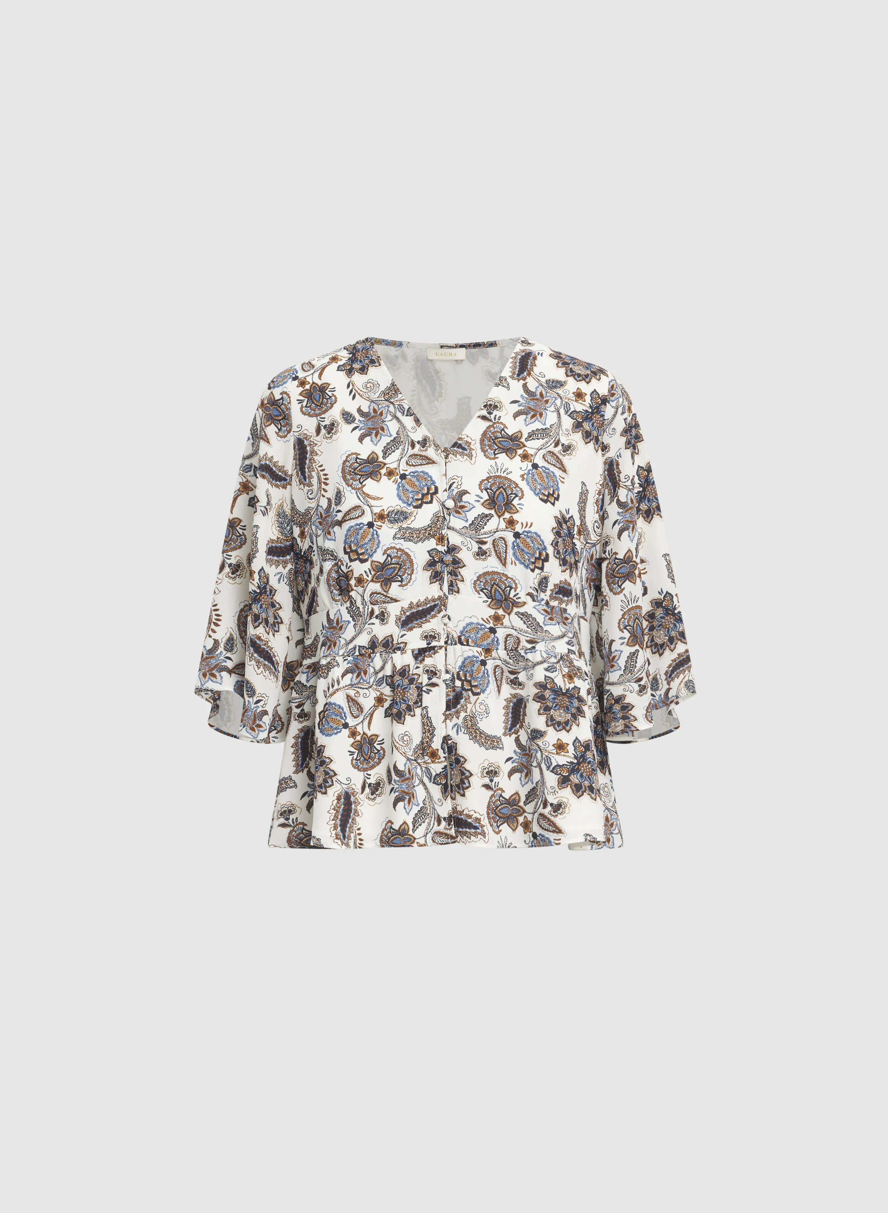 Paisley Button-Down Blouse - Image 6
