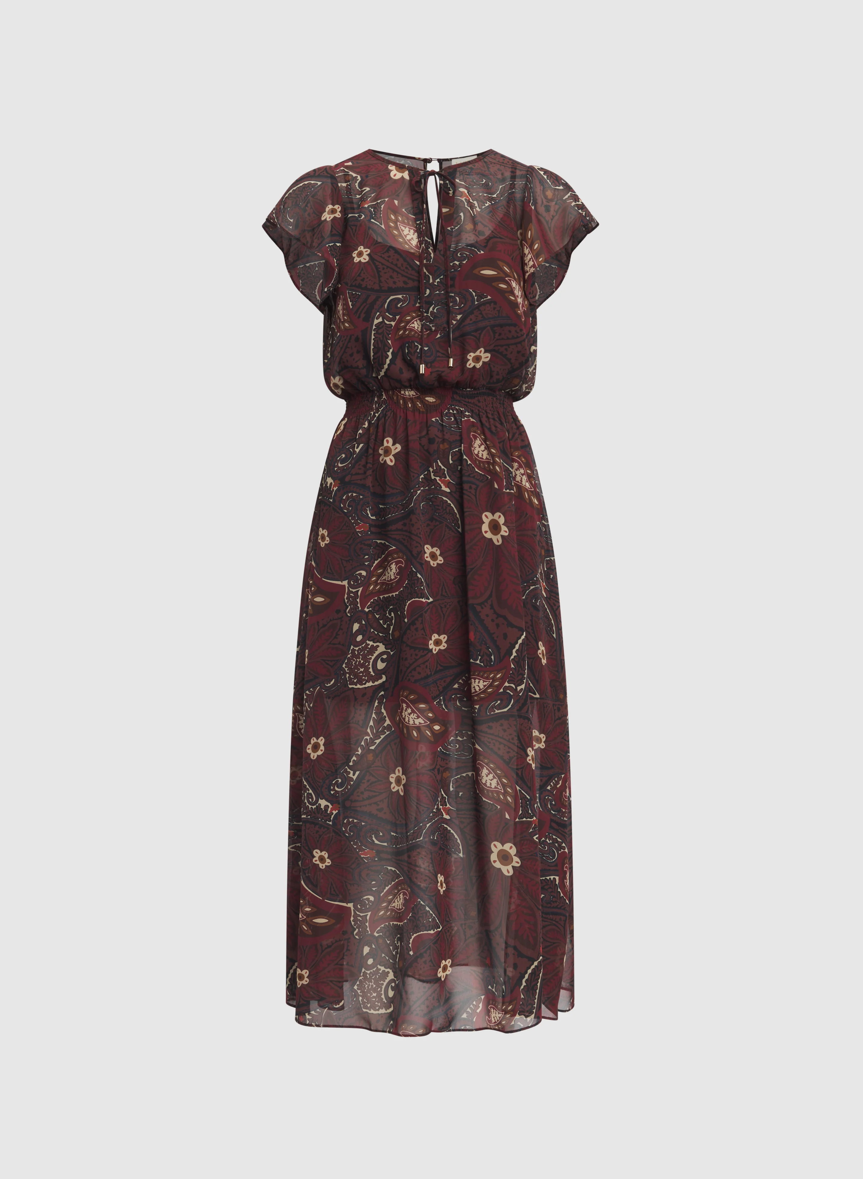 Paisley Chiffon Dress - Image 6
