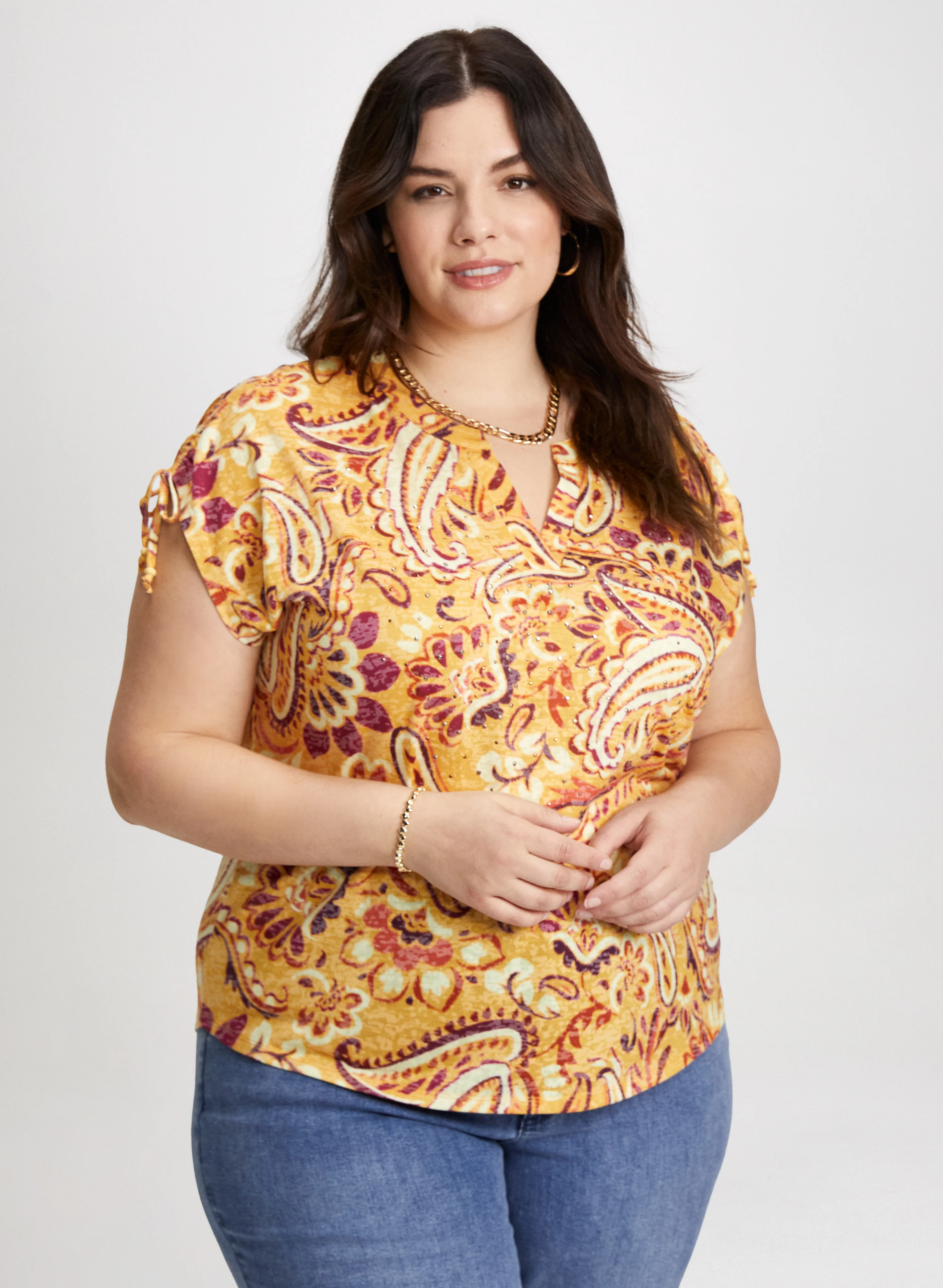 Paisley Heathered Burnout T-Shirt - Image 5