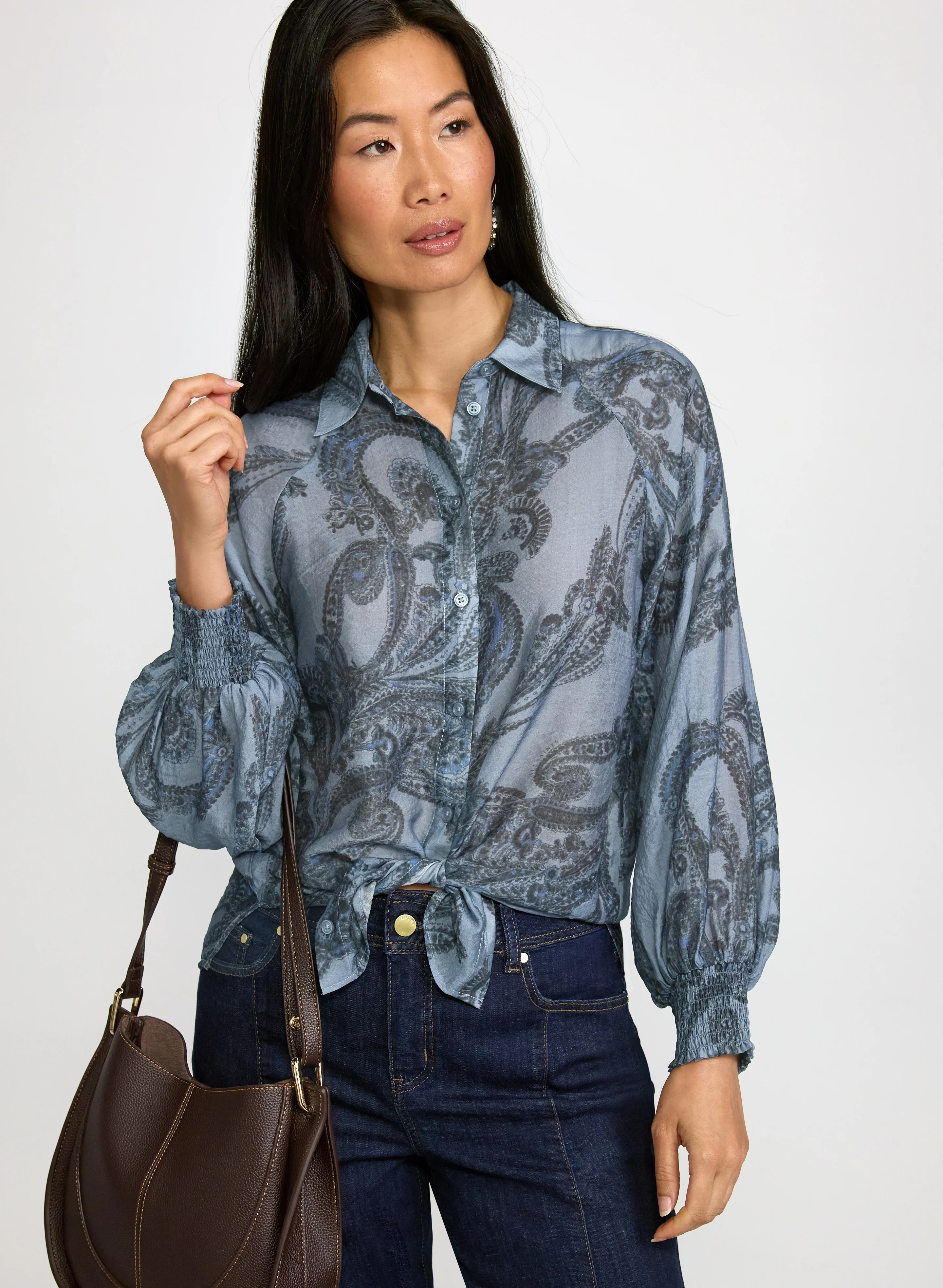 Paisley Long Sleeve Blouse