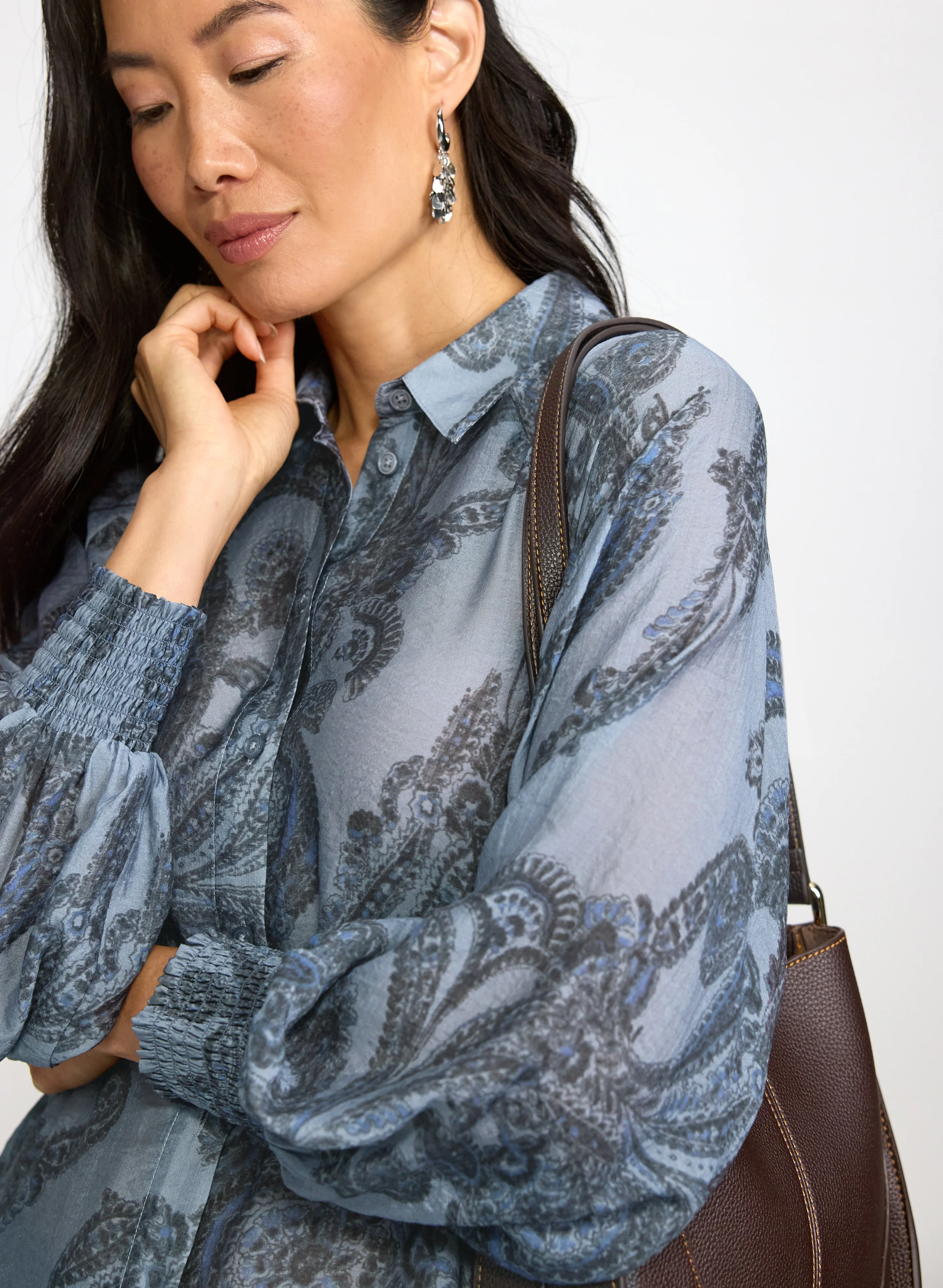 Paisley Long Sleeve Blouse - Image 5