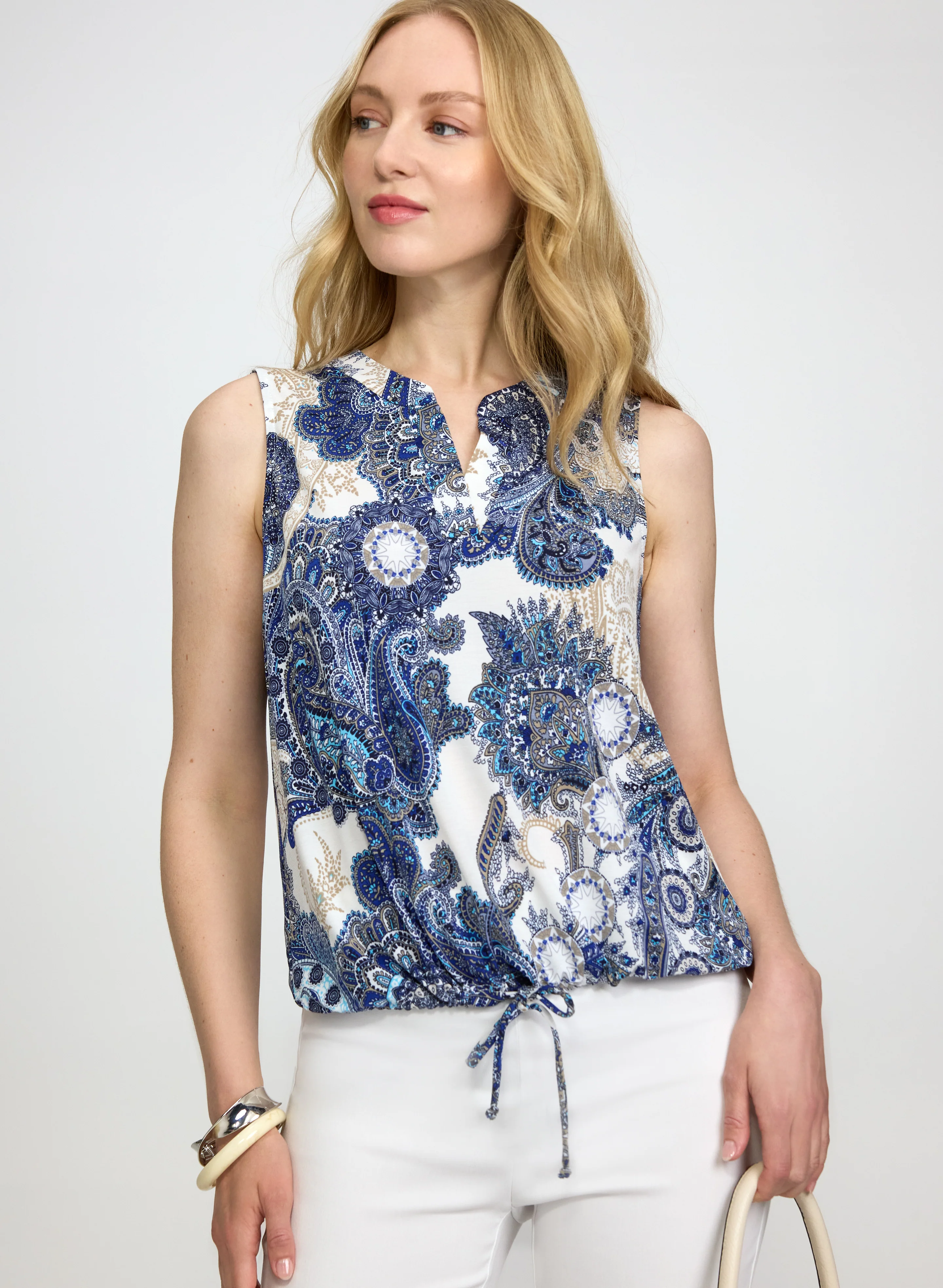 Paisley Sleeveless Top