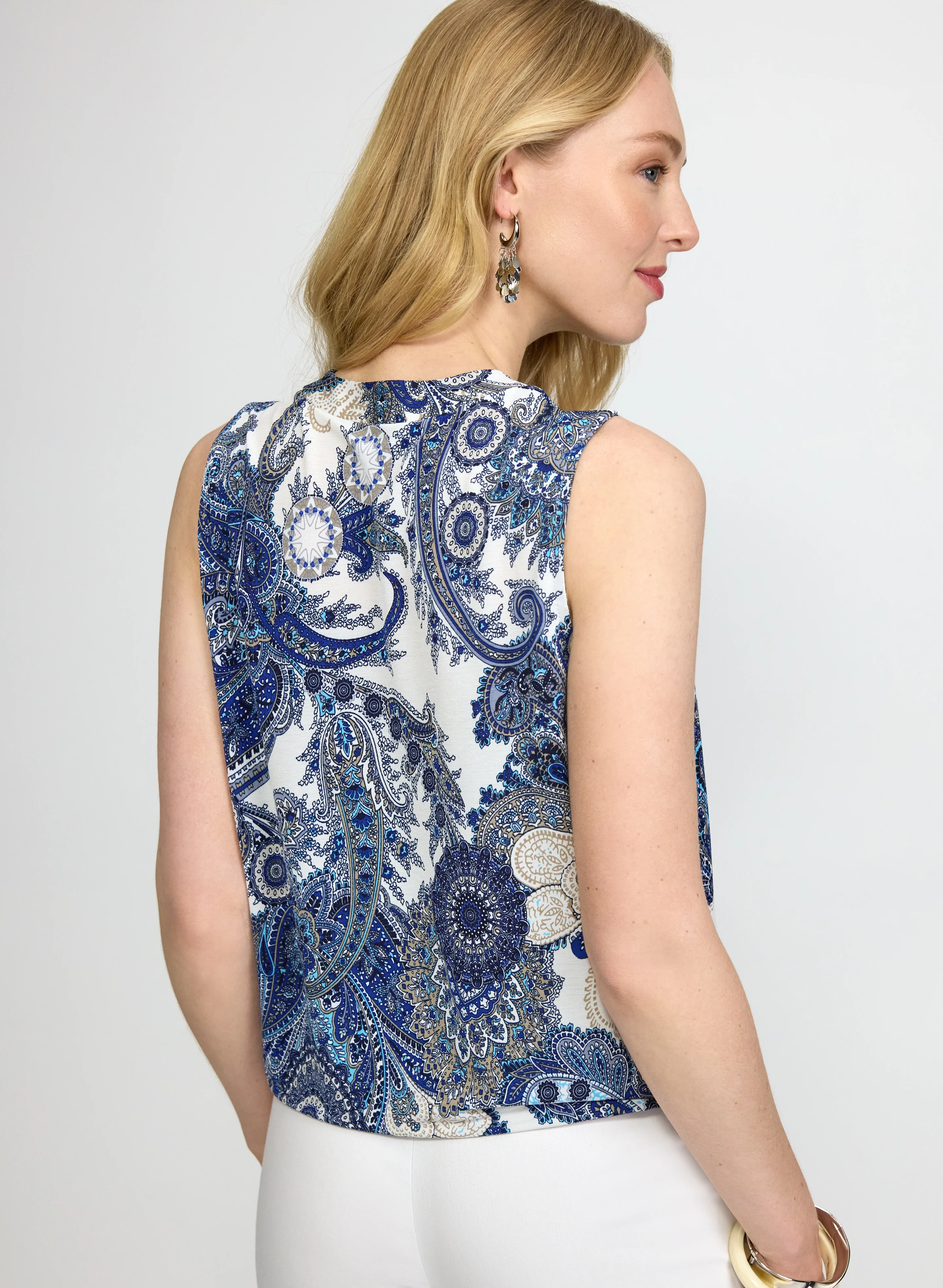 Paisley Sleeveless Top - Image 4