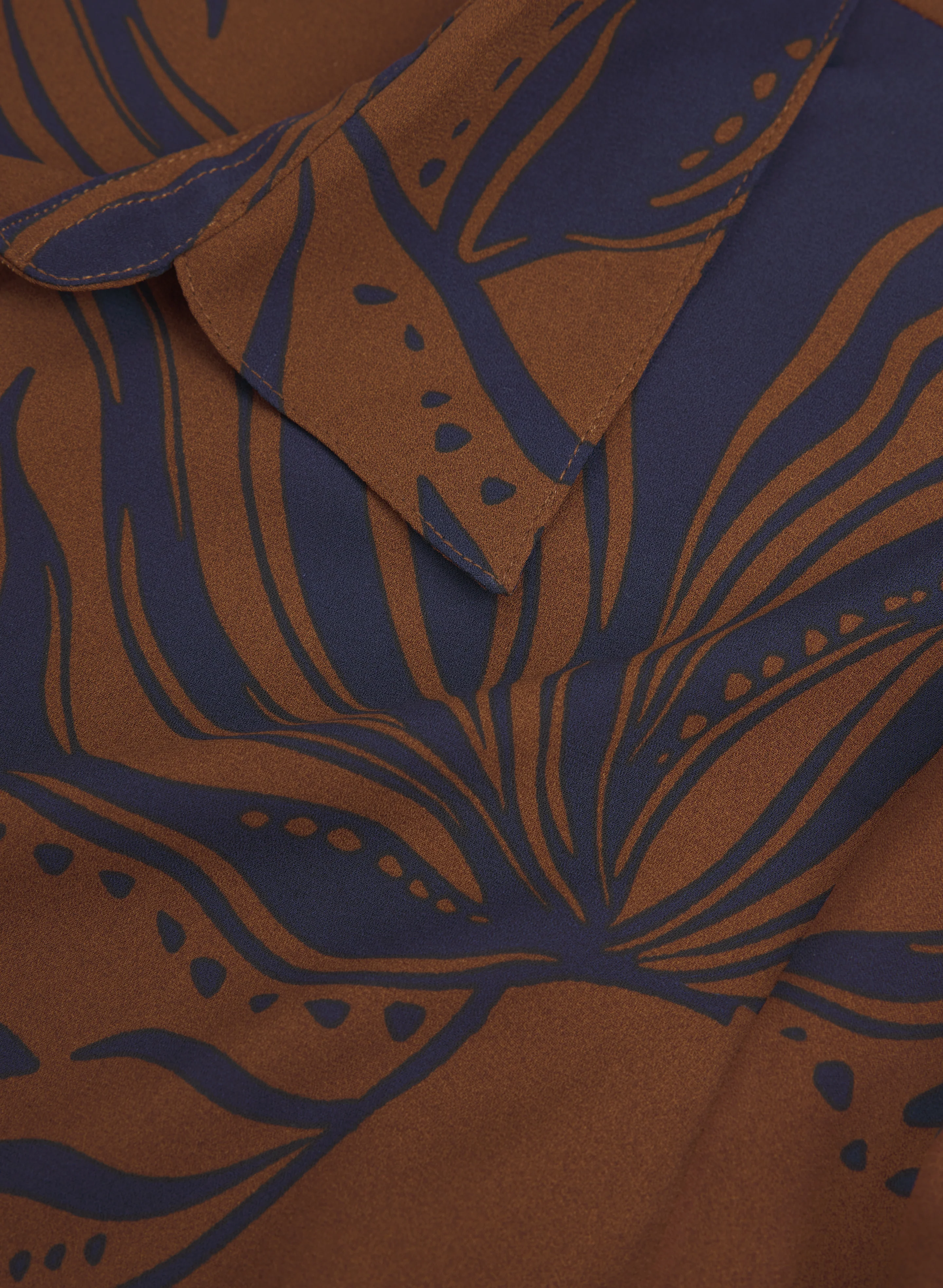Patterned Tunic Button-Down Blouse - Image 7