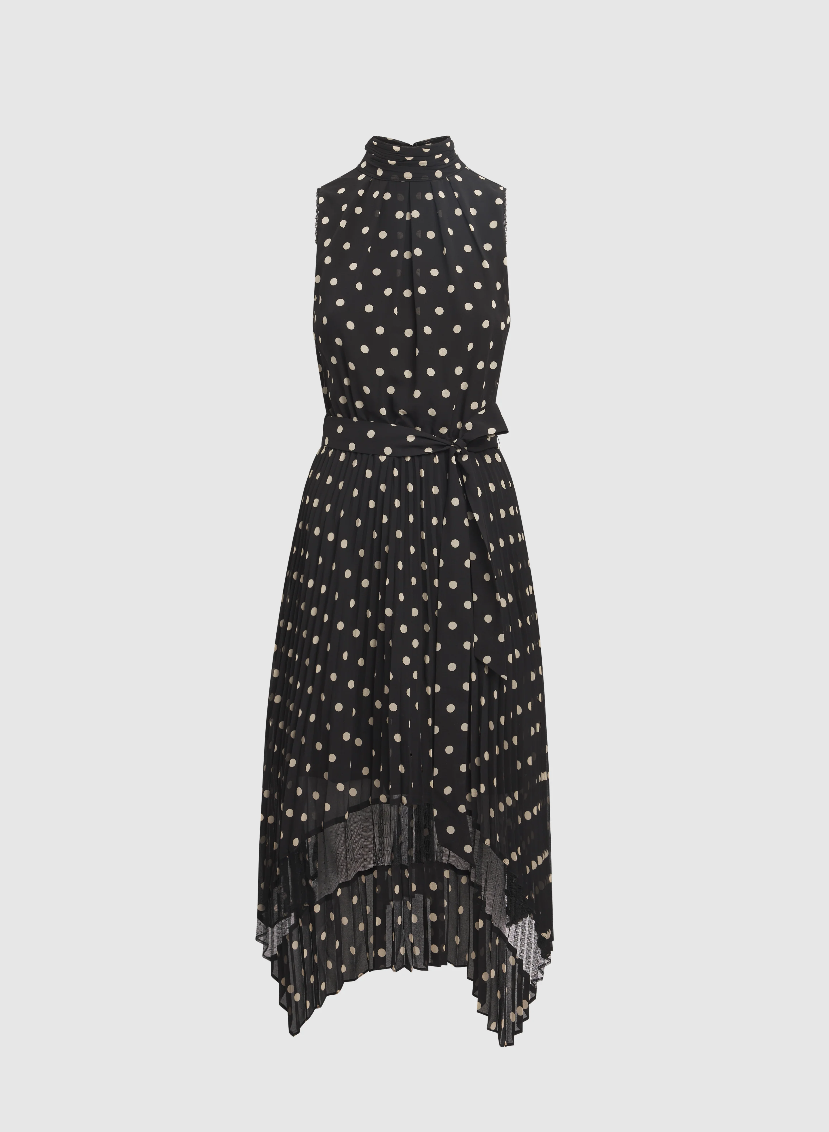 Polka Dot Chiffon Dress - Image 5