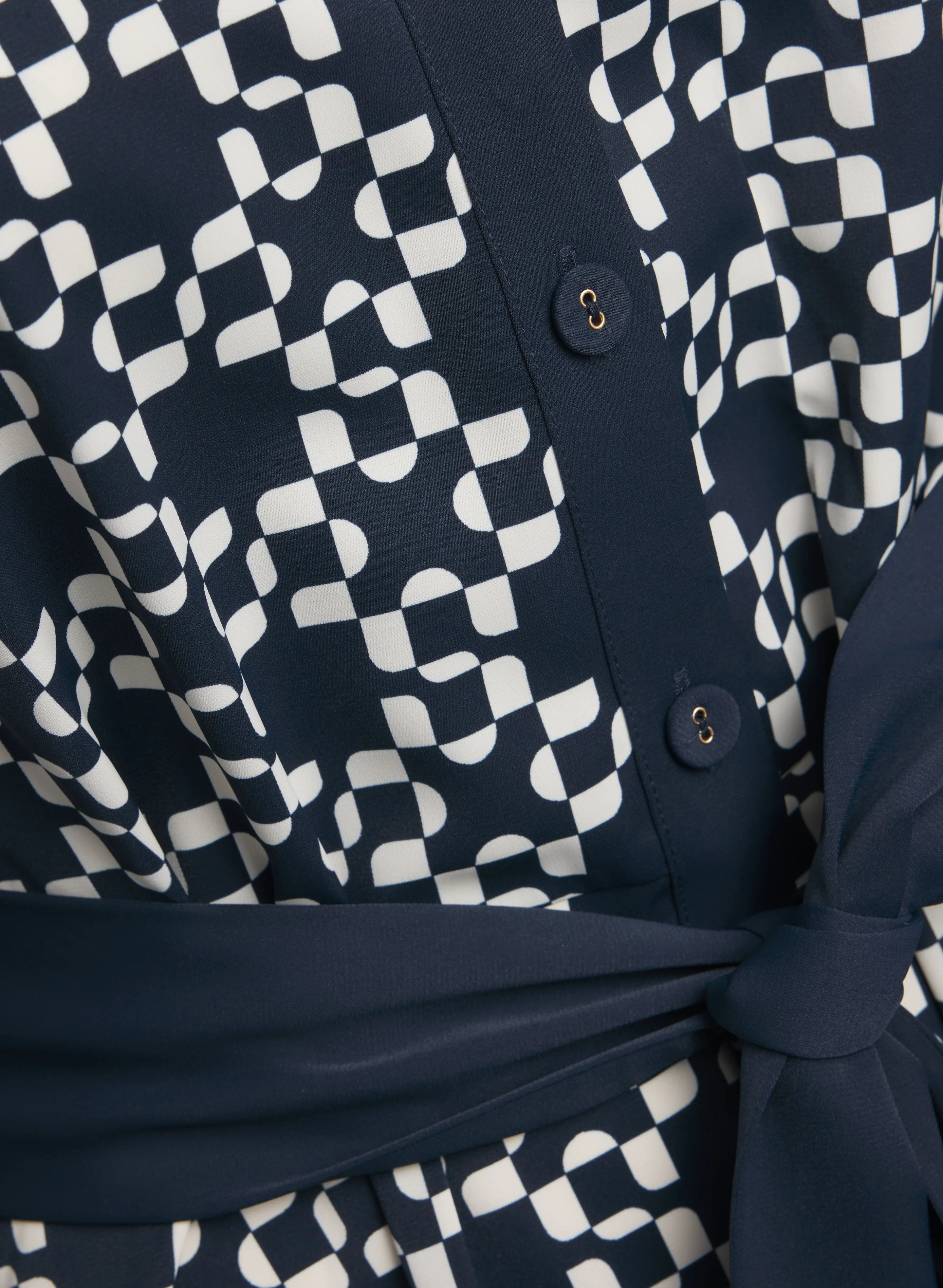 Printed Button-Down Dress - Image 6