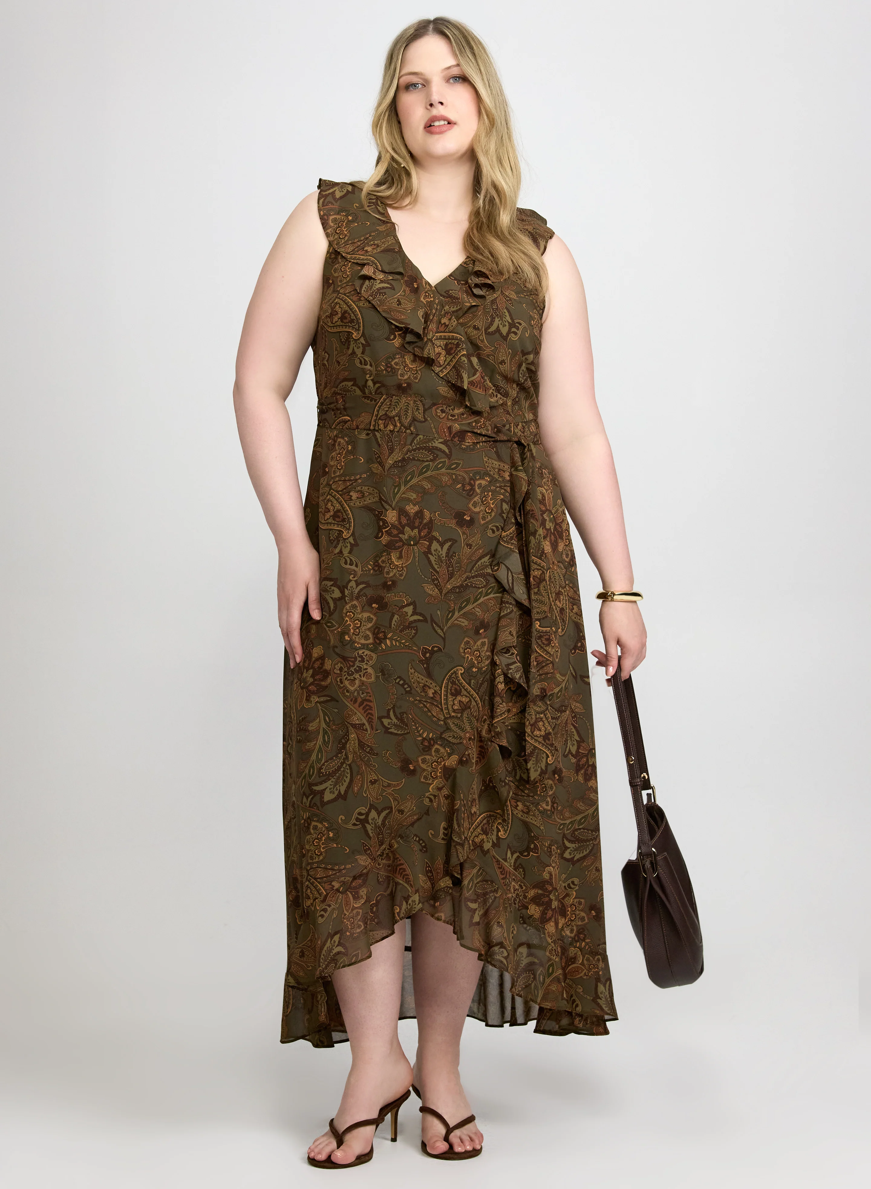 Printed Chiffon Dress