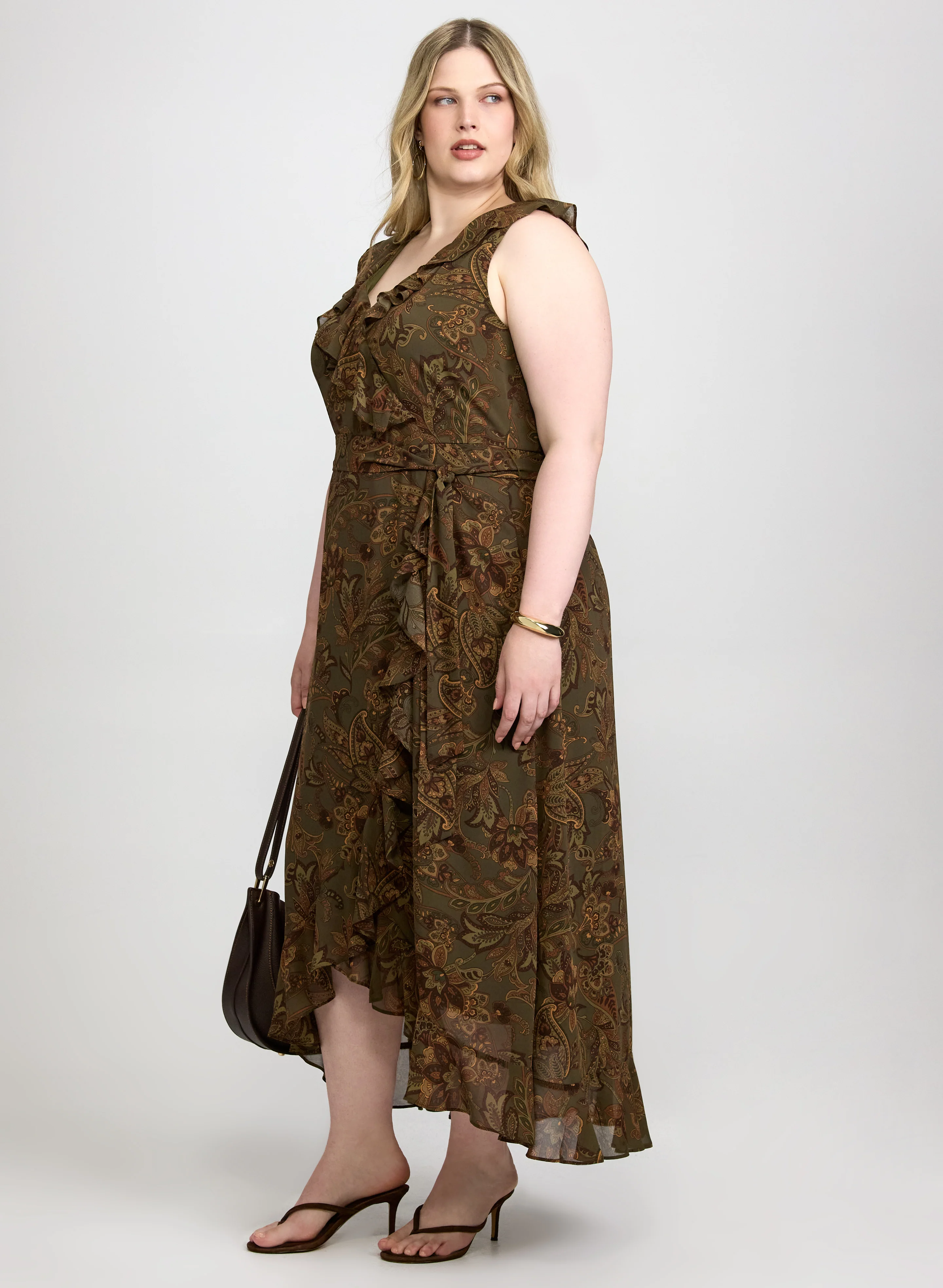 Printed Chiffon Dress - Image 2