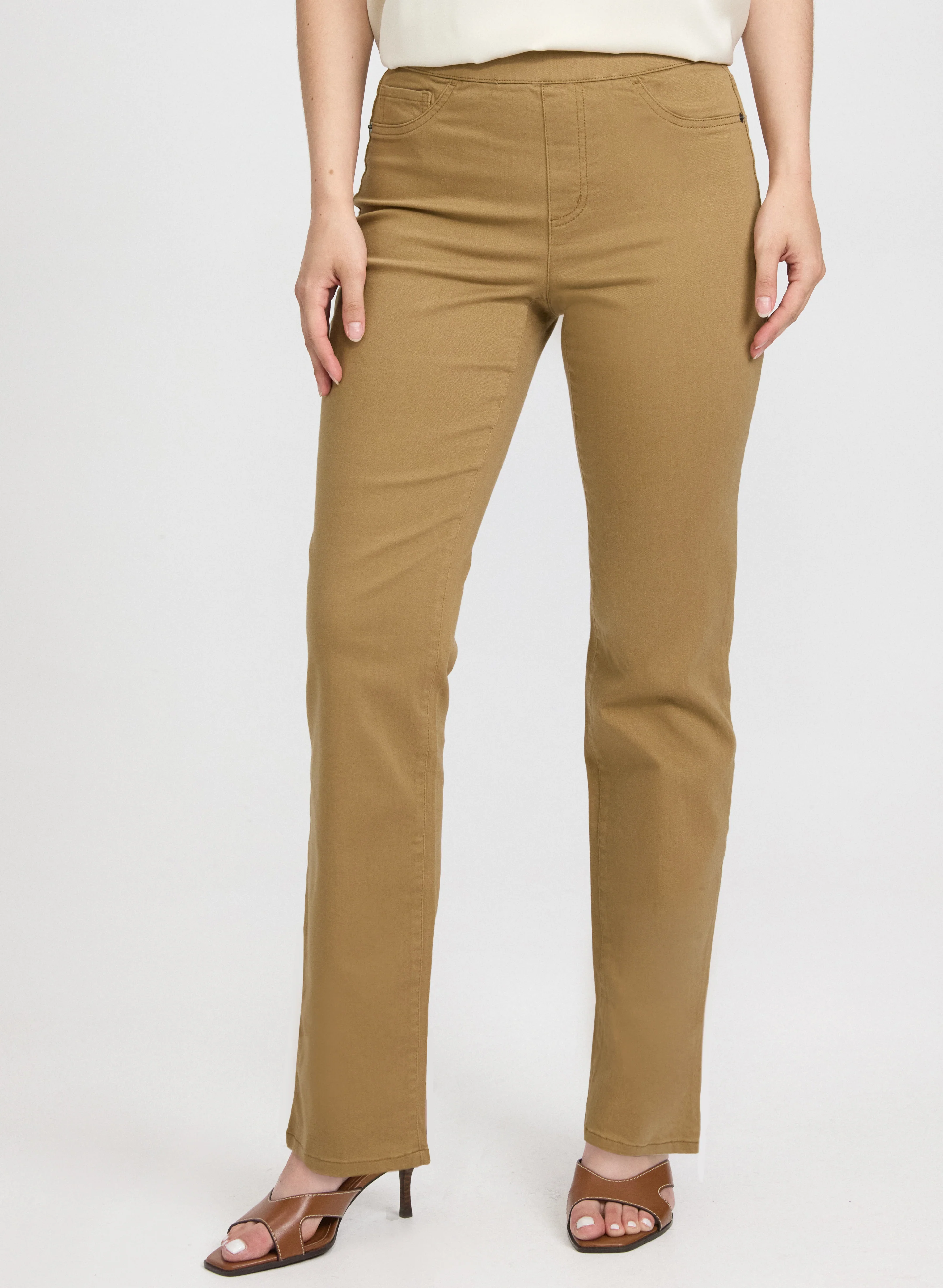 Pull-On Denim Pants