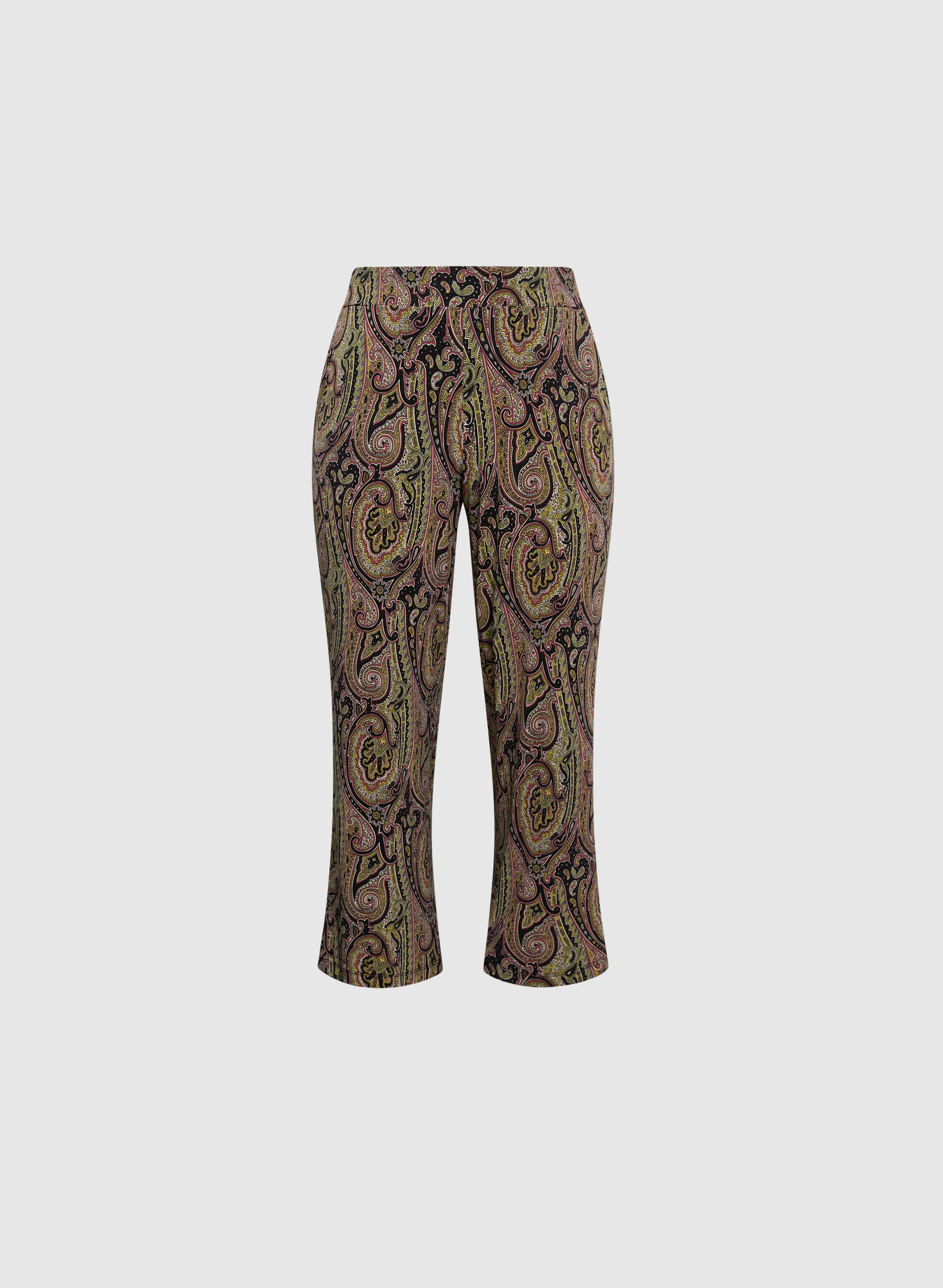 Olivia Paisley Print Wide-Leg Pants - Image 6