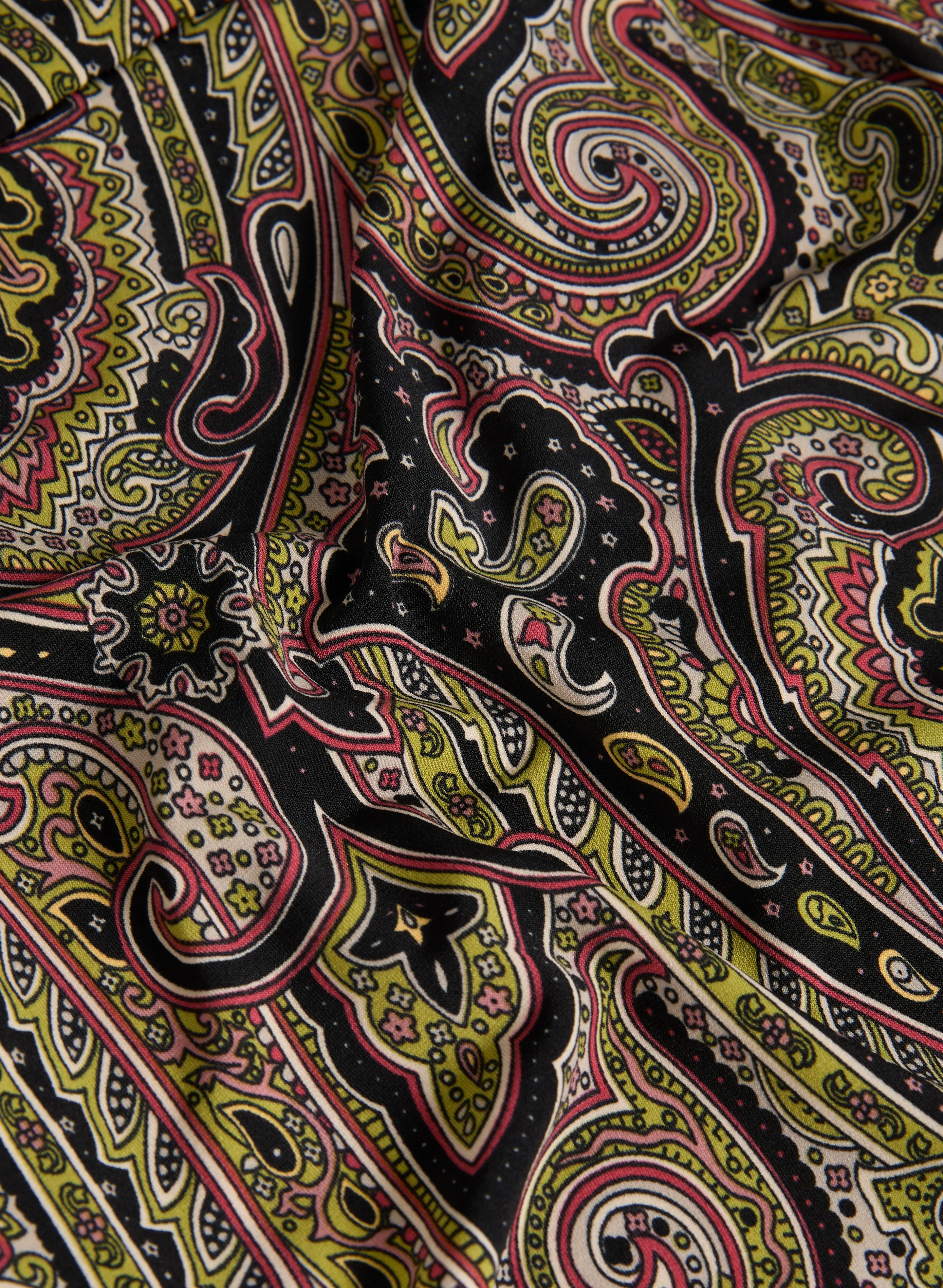 Olivia Paisley Print Wide-Leg Pants - Image 7