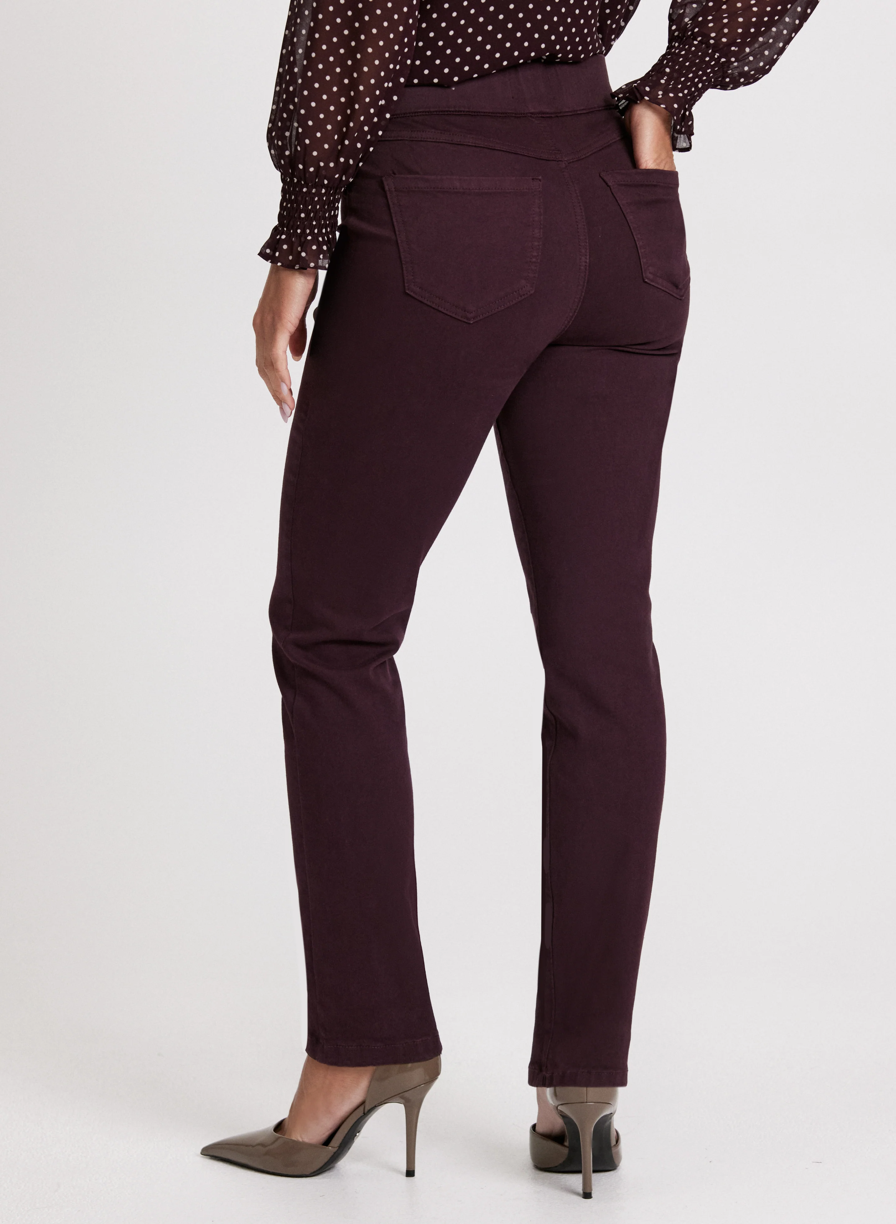 Pull-On Straight Leg Jeans - Image 2