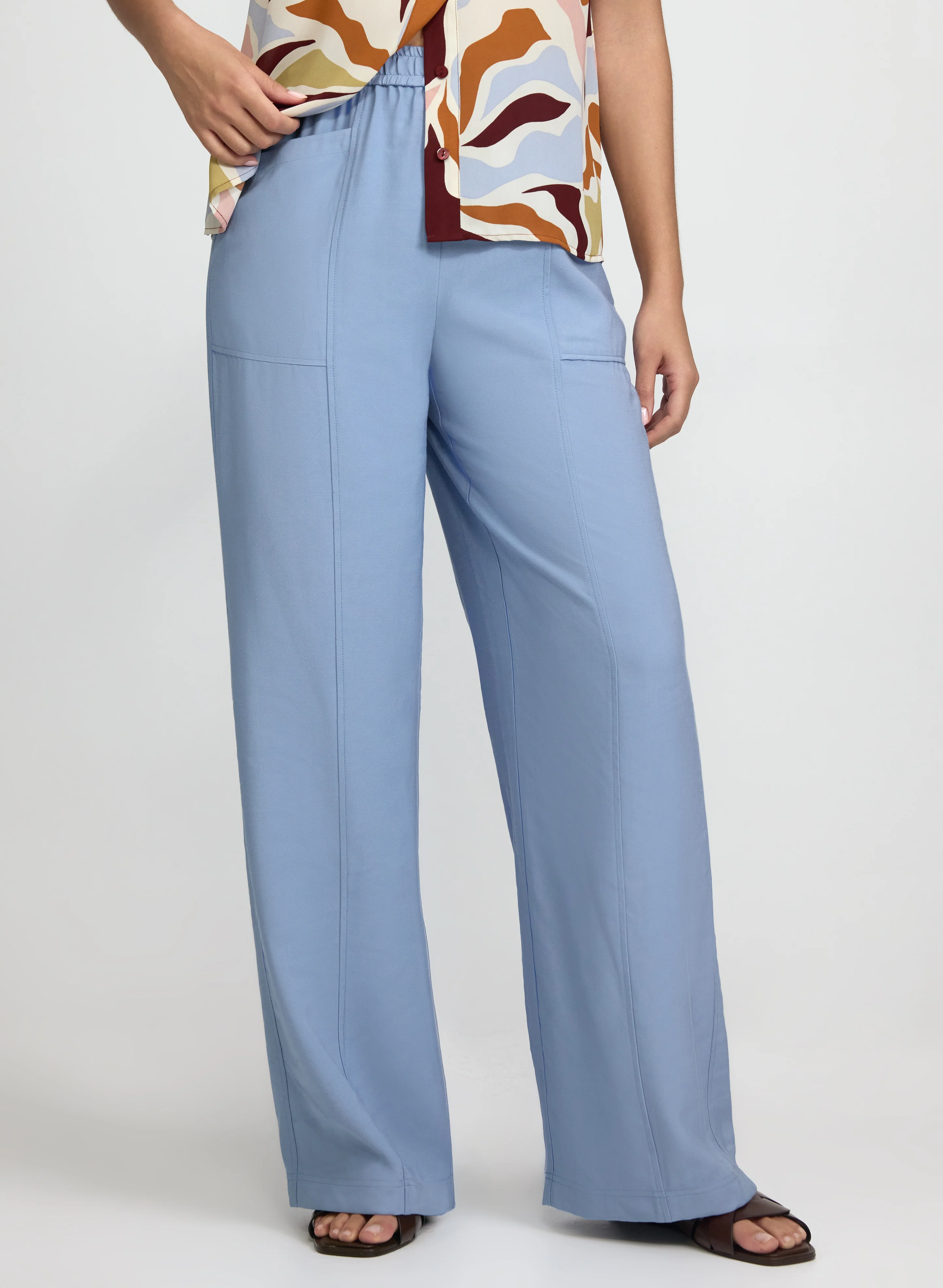 Pull-On Twill Pants