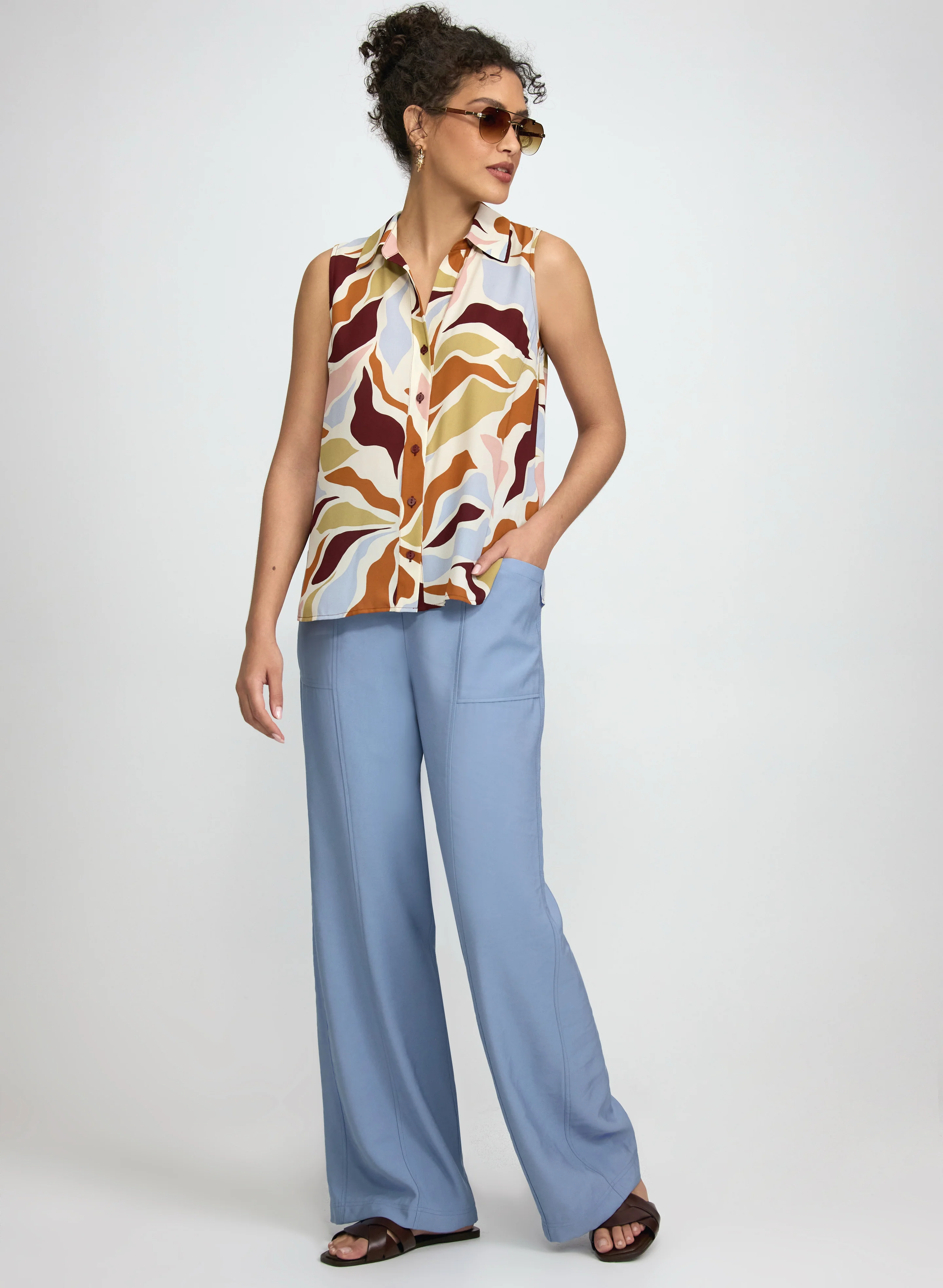 Pull-On Twill Pants - Image 3