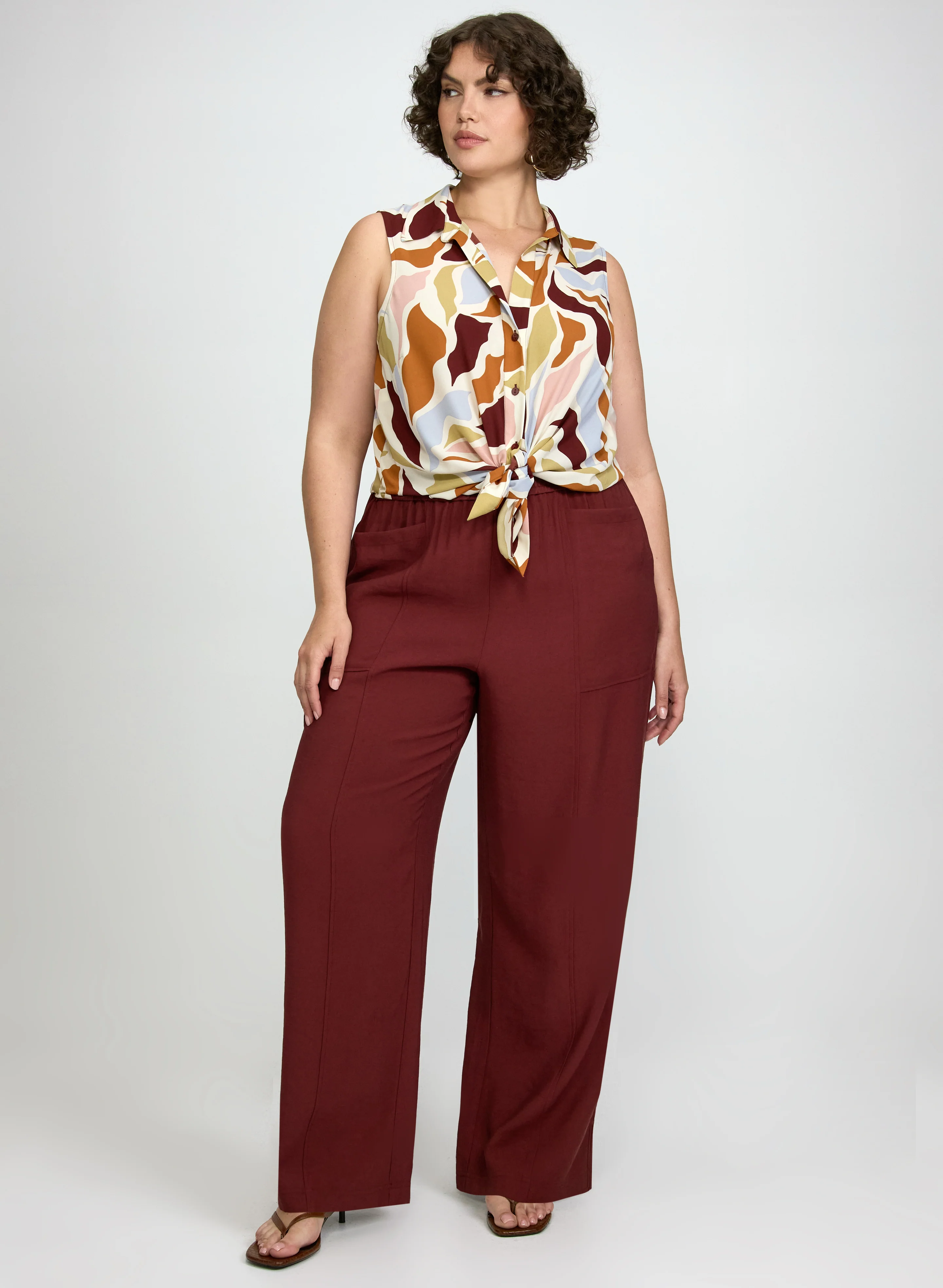 Pull-On Wide-Leg Pants - Image 6