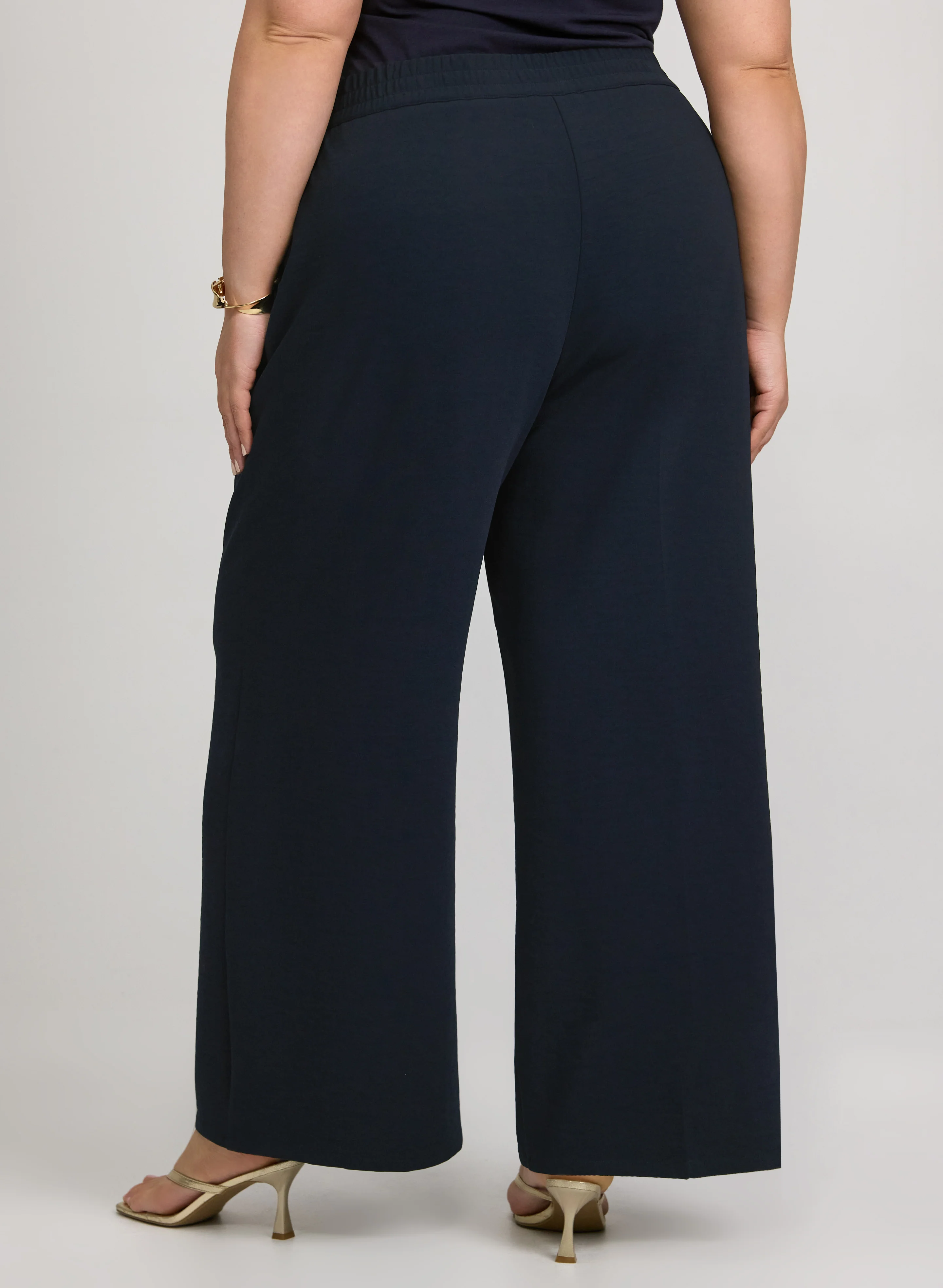 Pull-On Wide-Leg Pants - Image 2