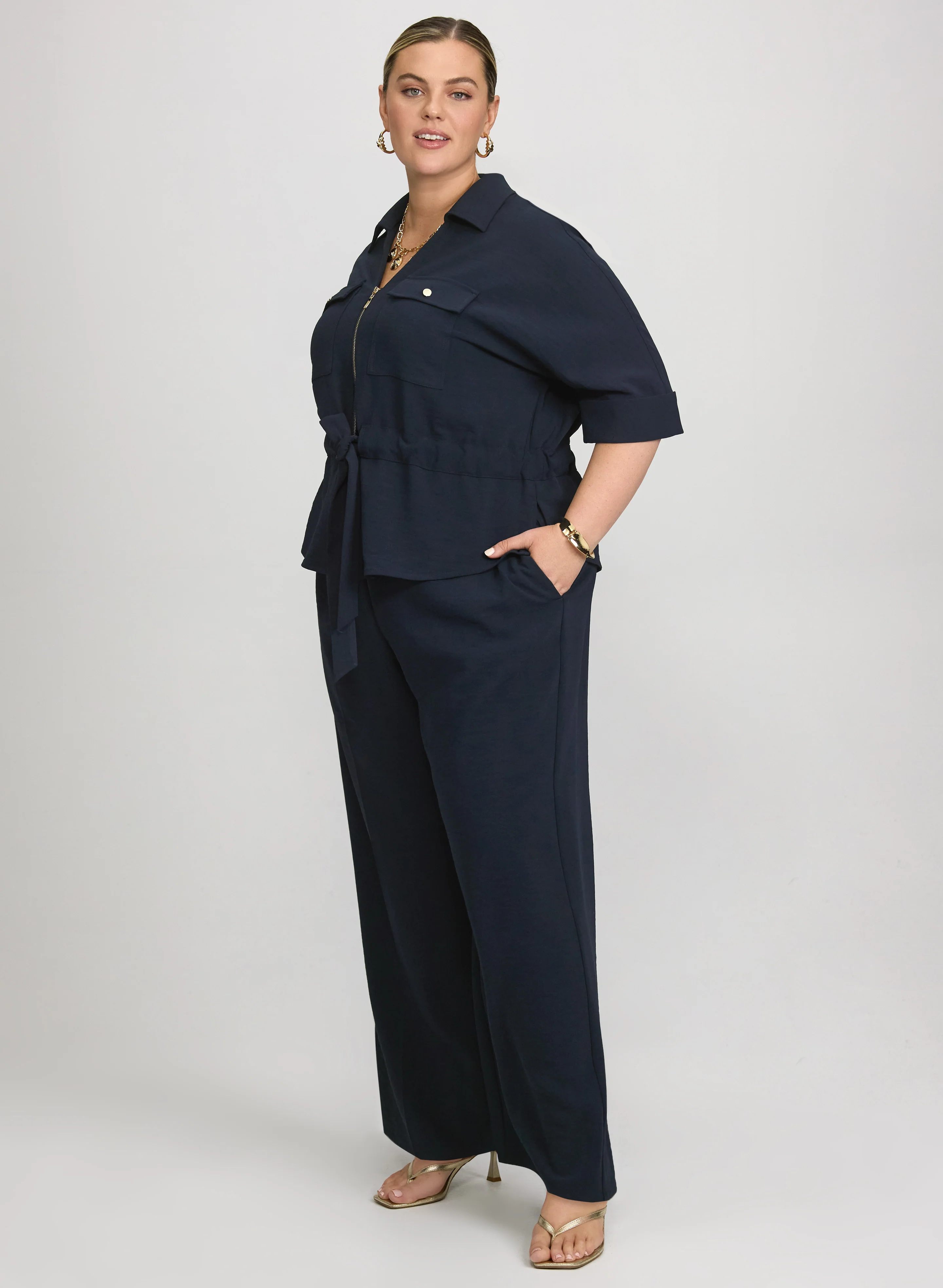 Pull-On Wide-Leg Pants - Image 4