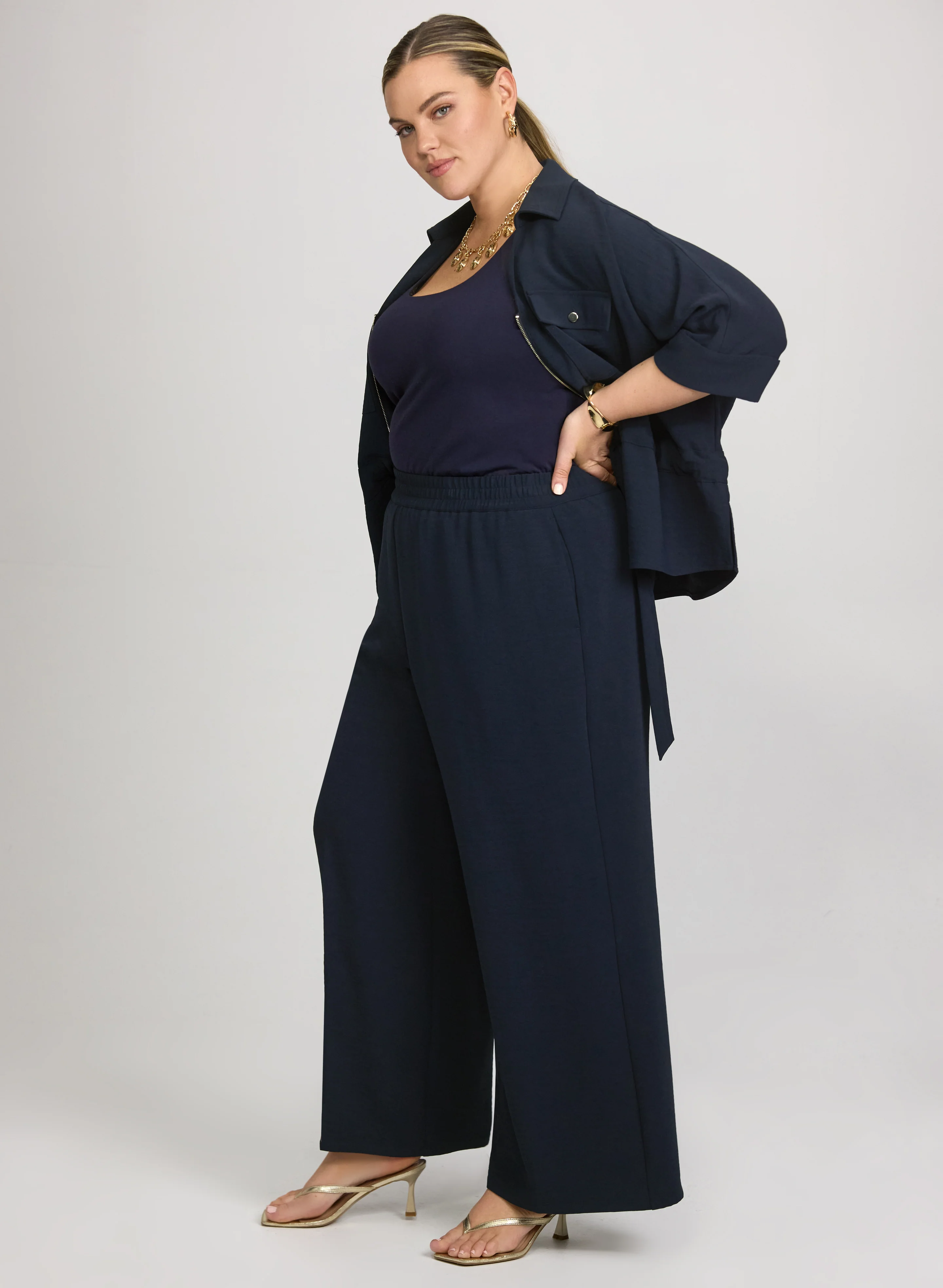 Pull-On Wide-Leg Pants - Image 5