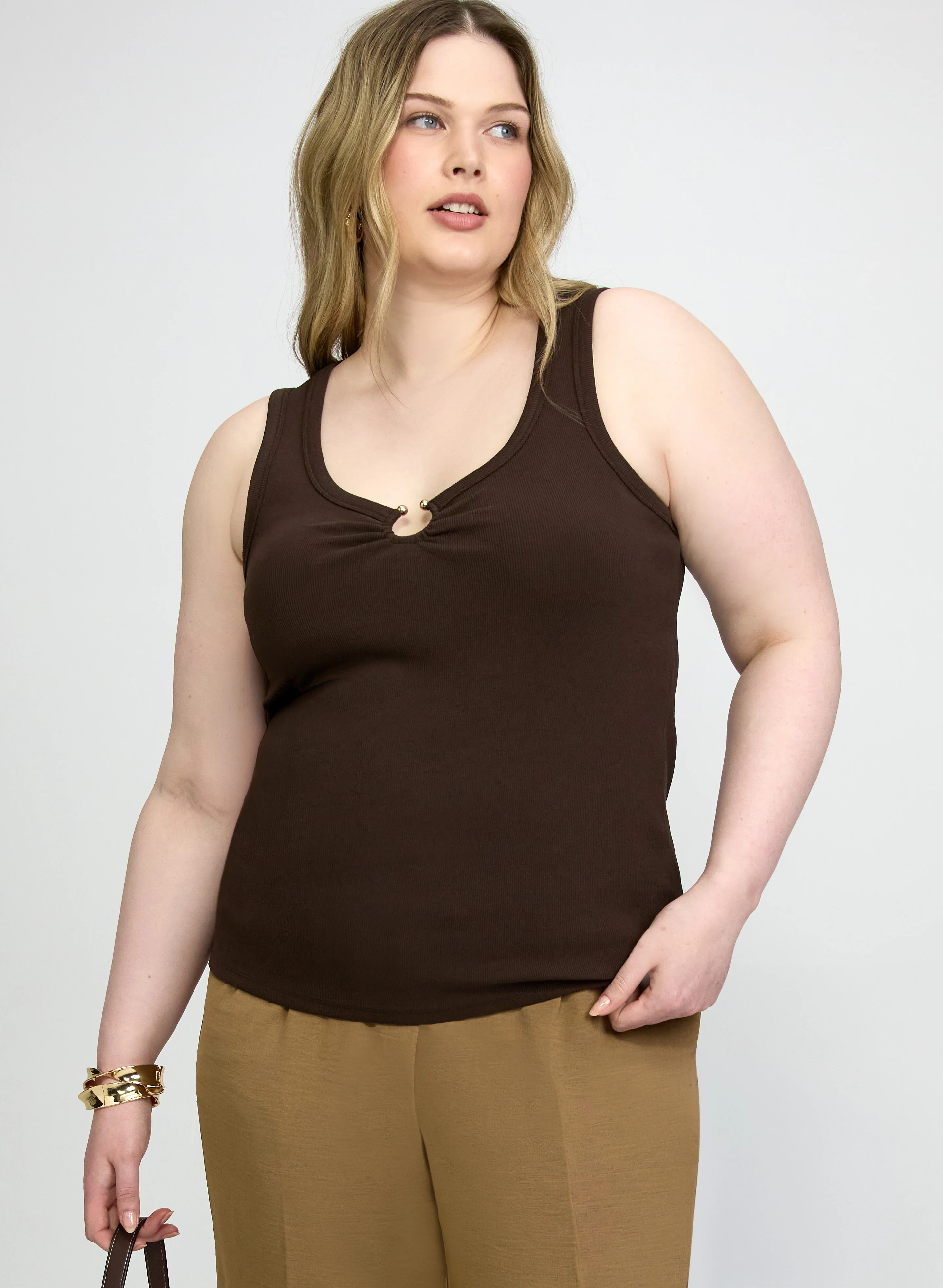 Rib Knit Cotton Cami
