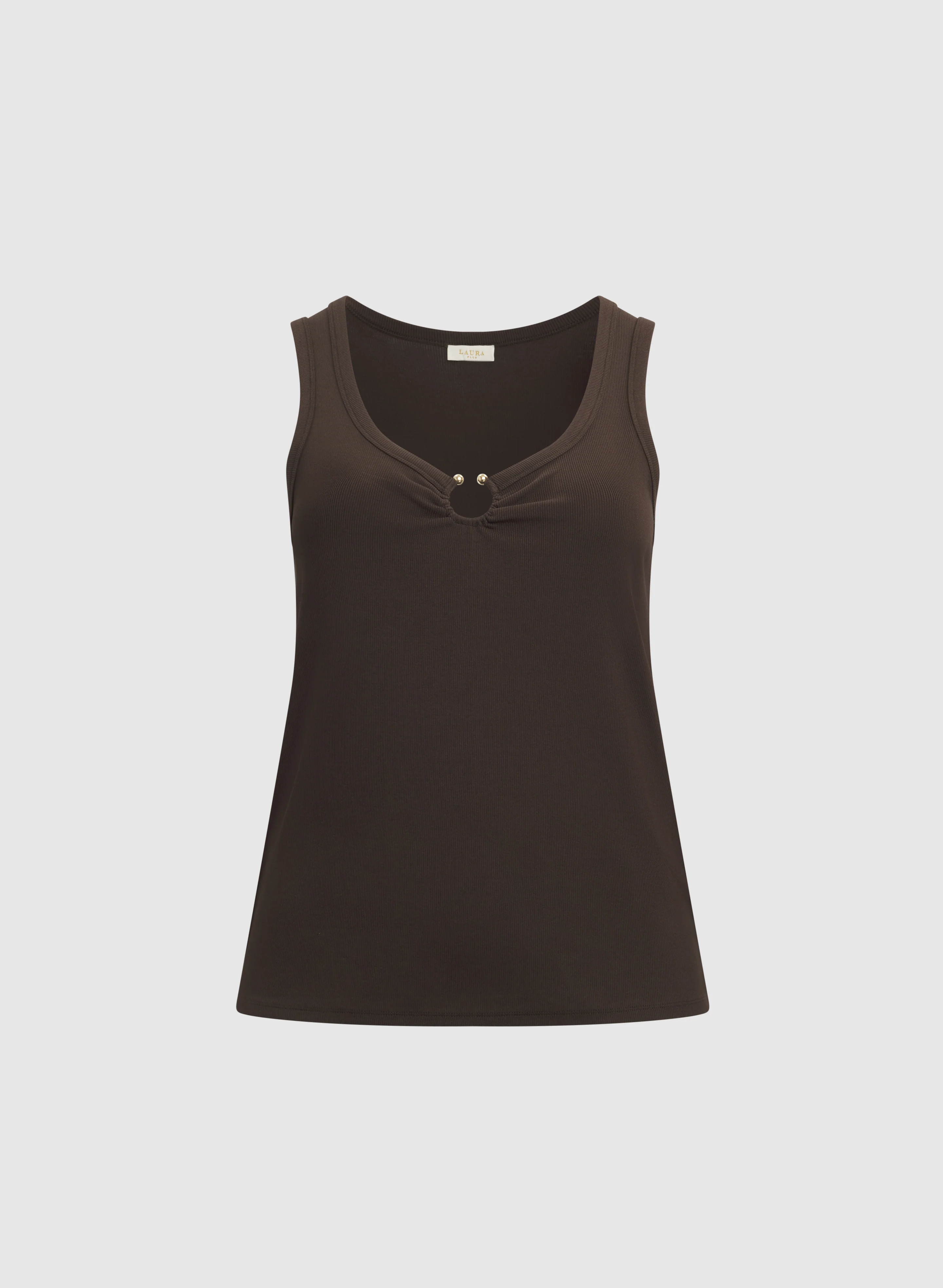 Rib Knit Cotton Cami - Image 6
