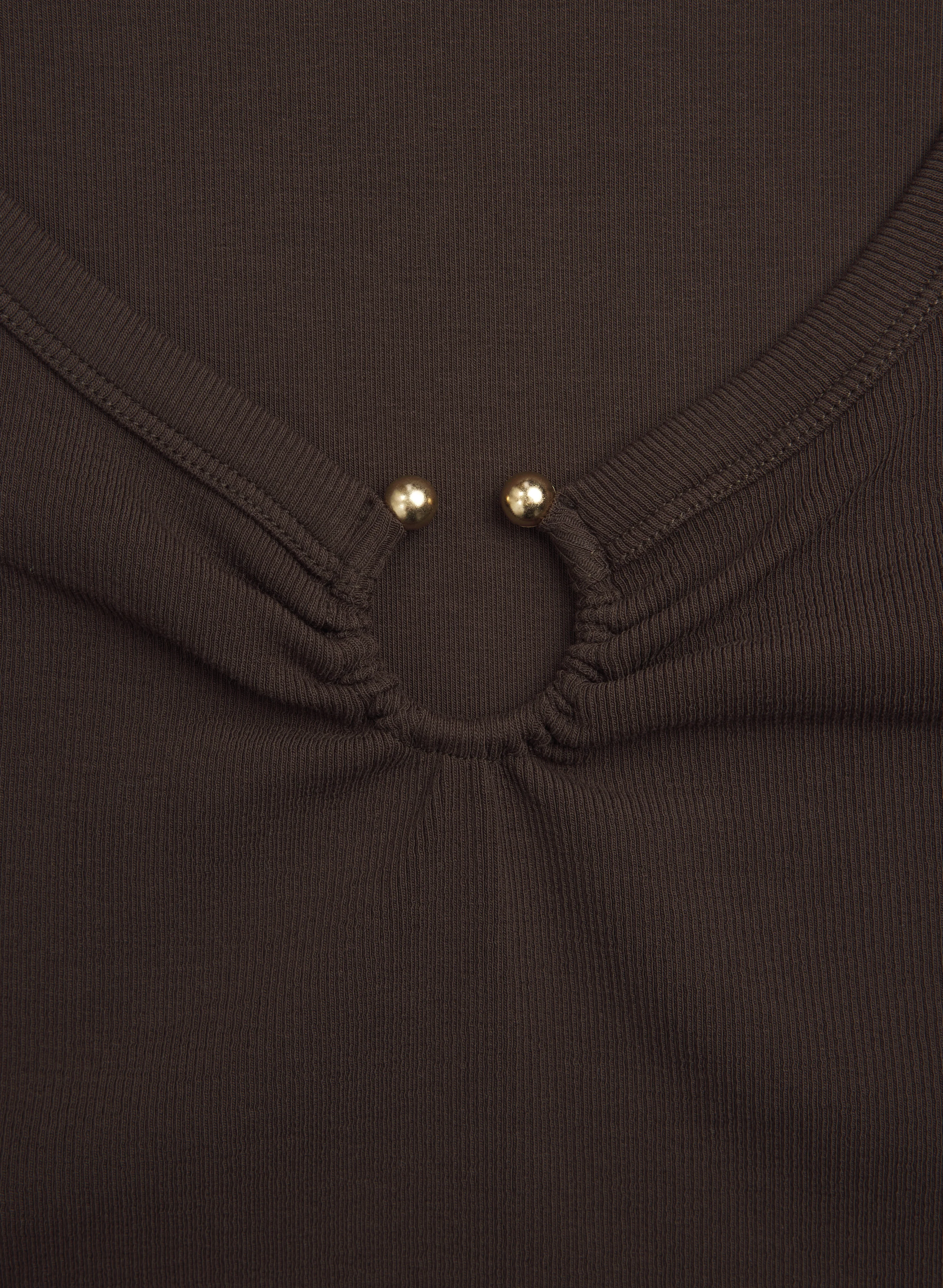 Rib Knit Cotton Cami - Image 7