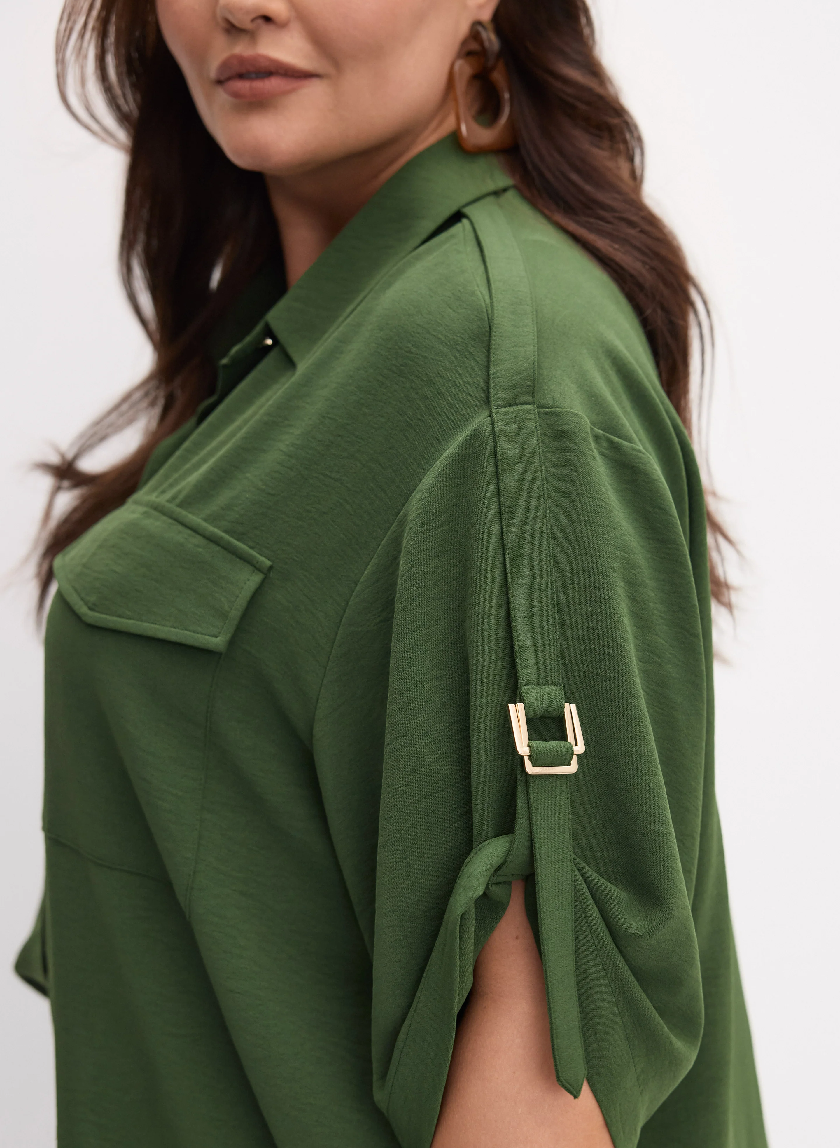 Rolled Sleeve Blouse - Image 2
