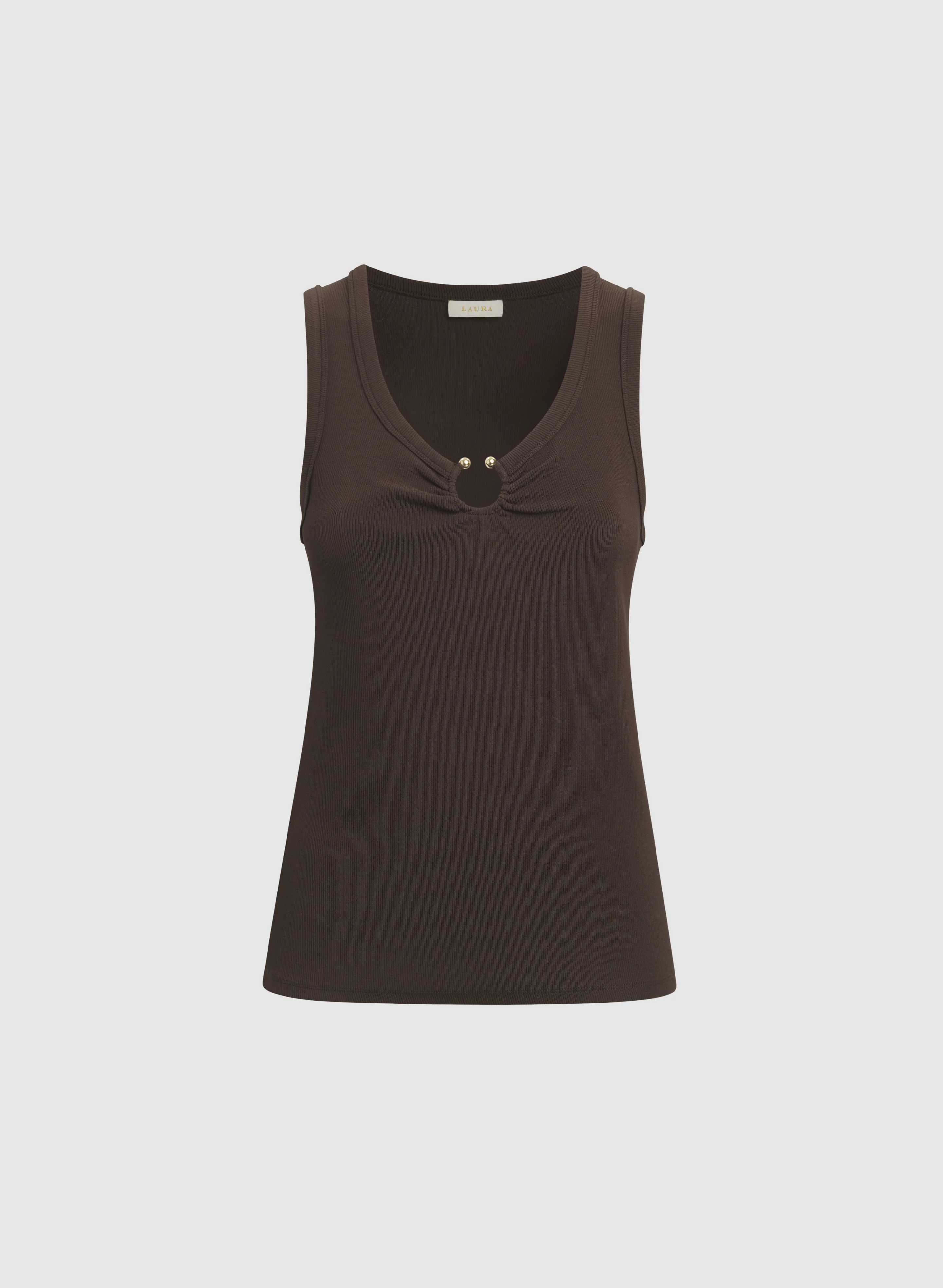 Rib Knit Cotton Cami - Image 6